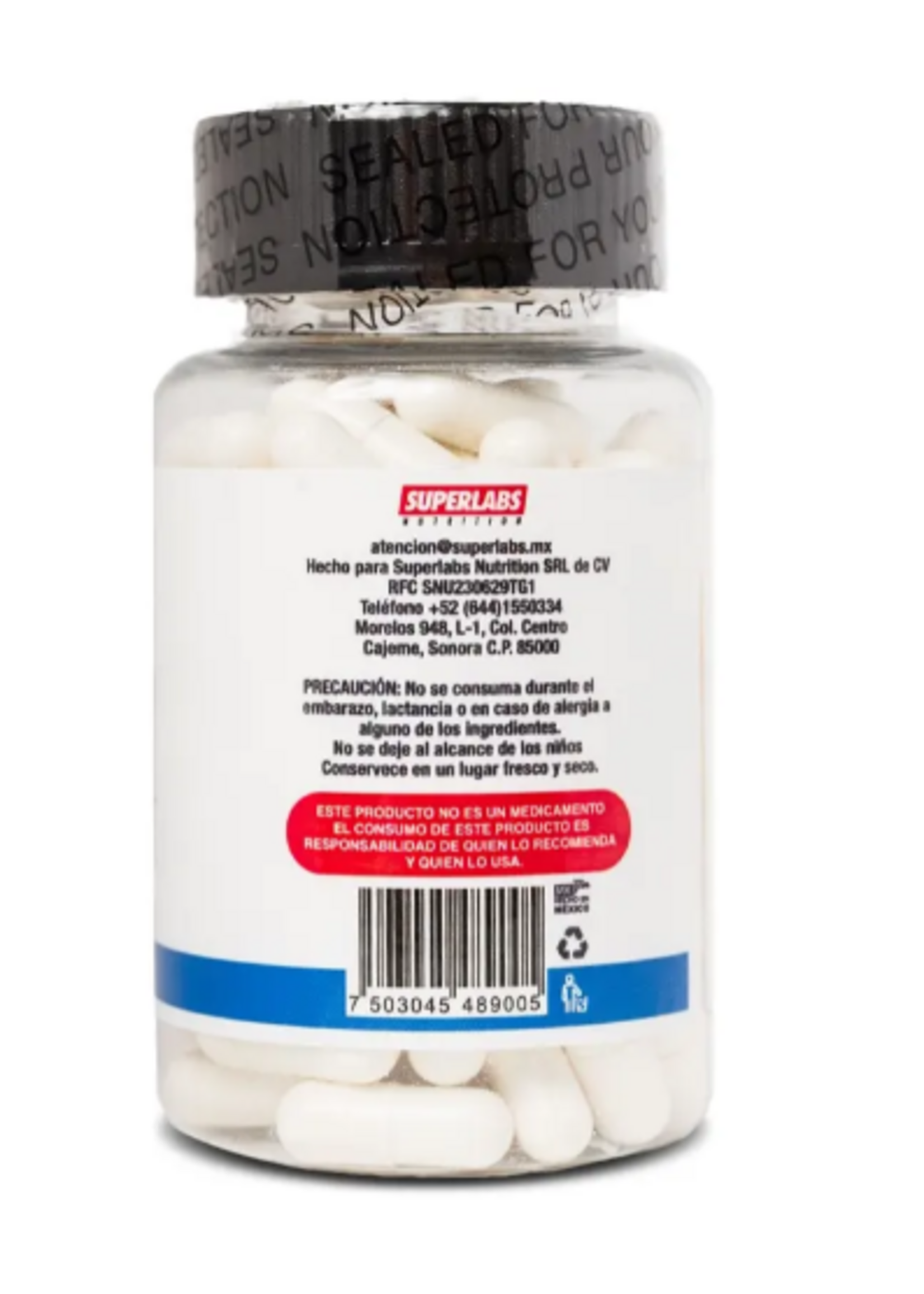 SUPERLABS NUTRITION CITRATO DE MAGNESIO SUPERLABS 500 MG 100 CAP