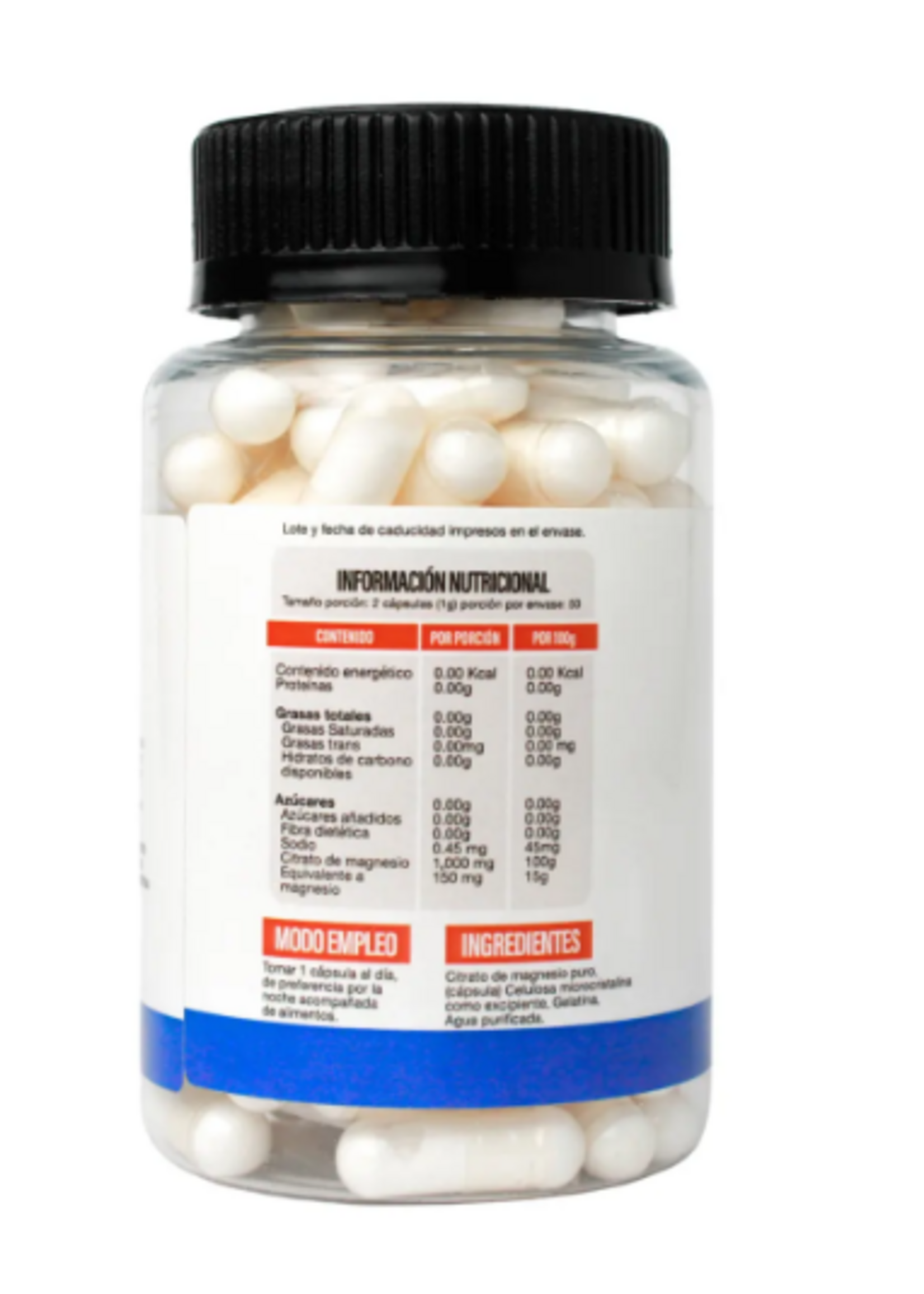 SUPERLABS NUTRITION CITRATO DE MAGNESIO SUPERLABS 500 MG 100 CAP