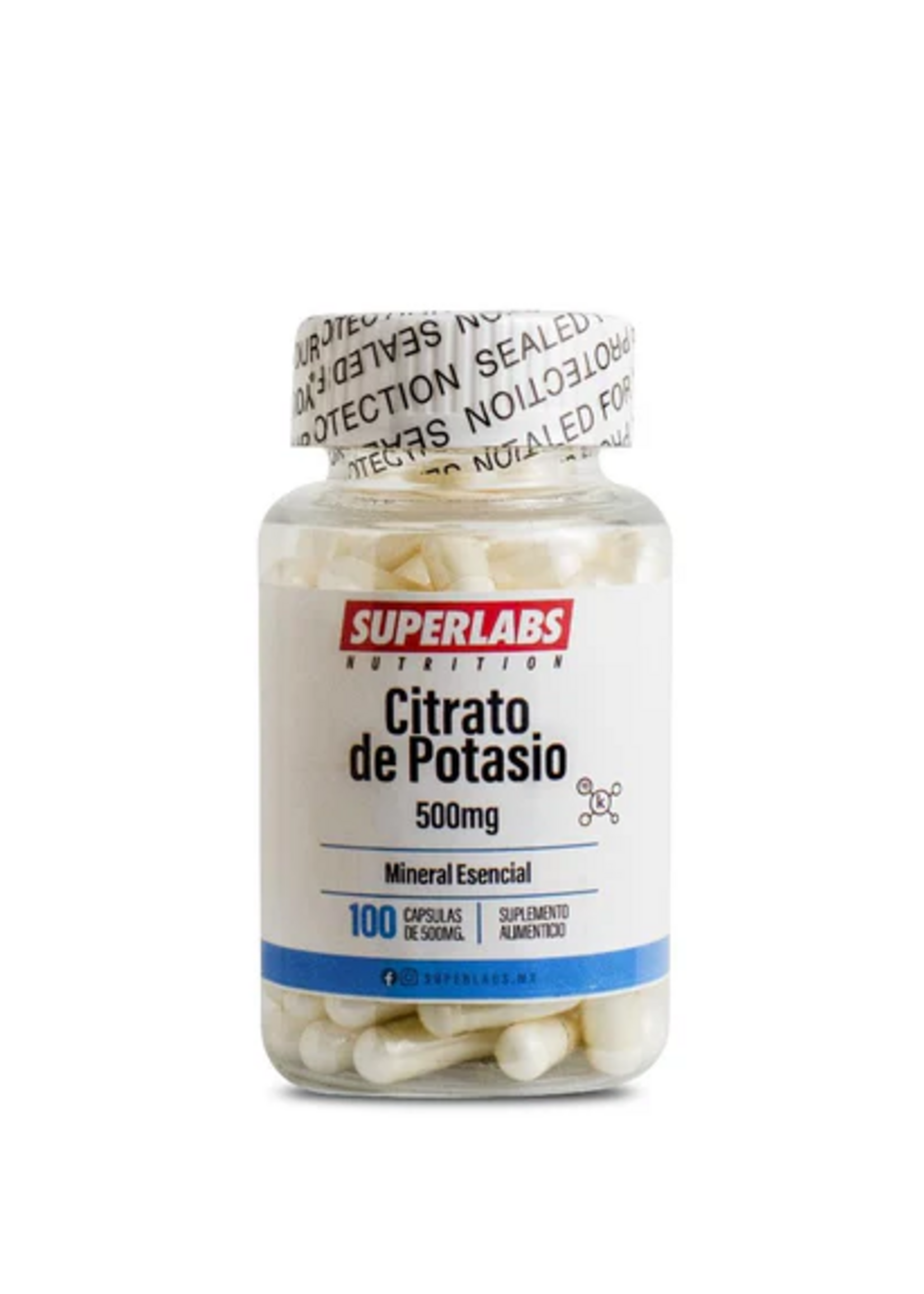 CITRATO DE POTASIO SUPERLABS 500 MG 100 CAP