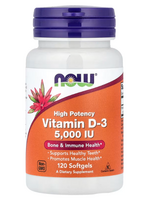 NOW VITAMINA D3 NOW 5,000 UI 120 SOFTGELS