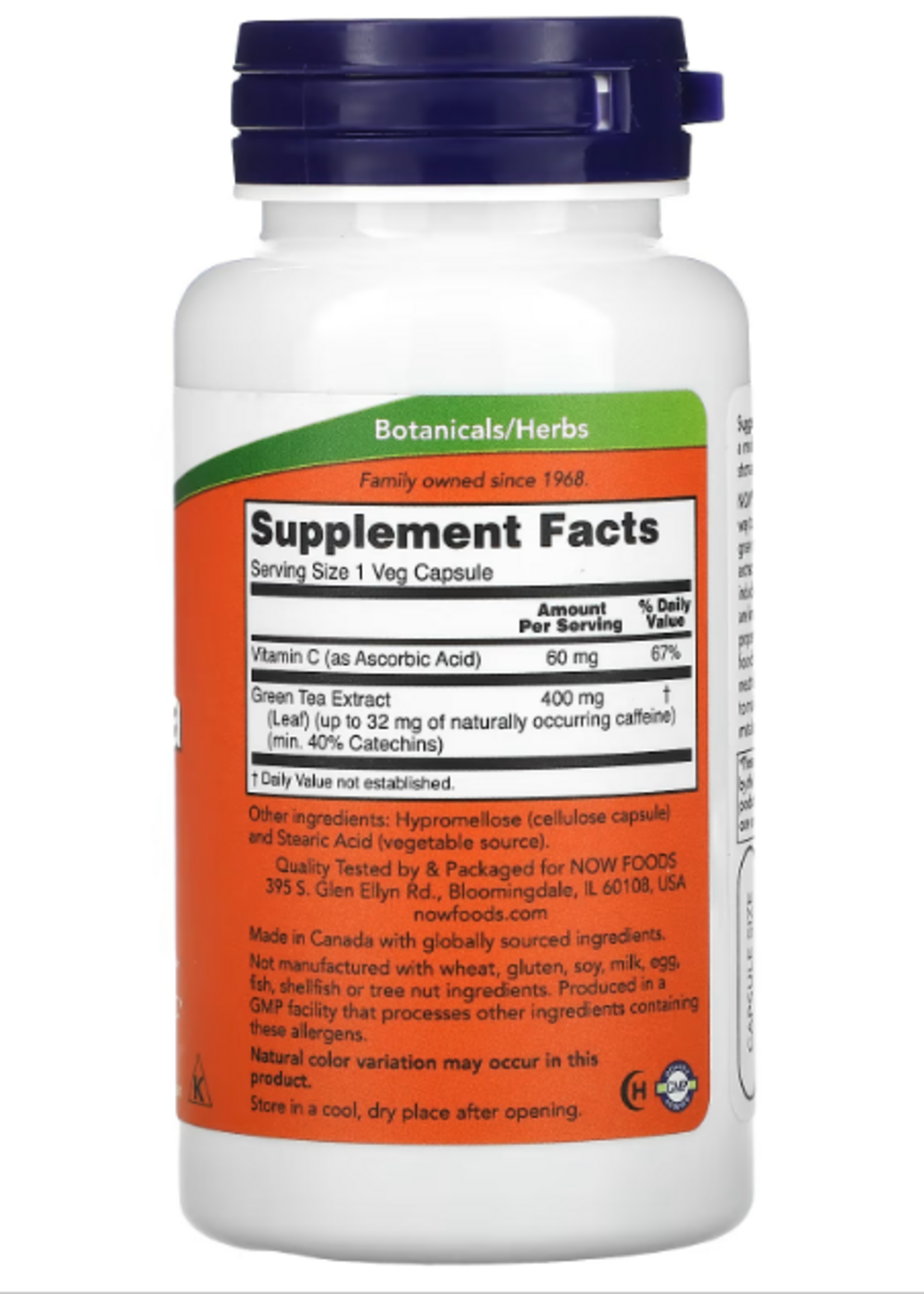 NOW GREEN TEA EXTRACTO NOW 400 MG 100 CAP