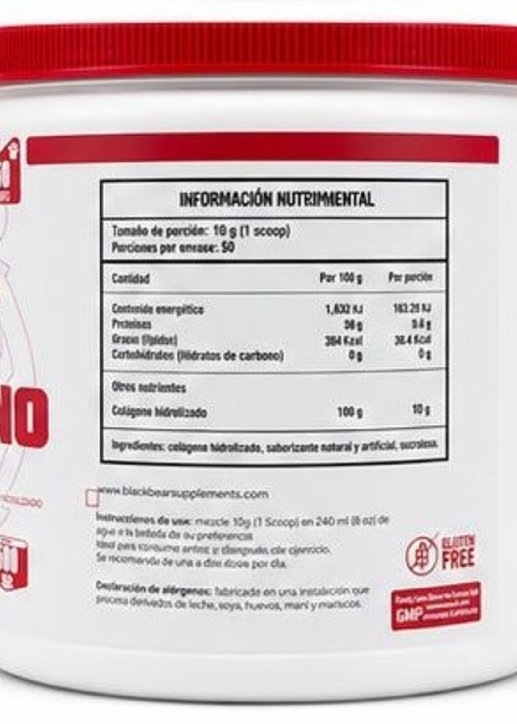 BLACKBEAR COLAGENO BLACKBEAR 50 SERV FRESA