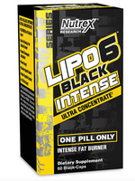 NUTREX LIPO 6 BLACK INTENSE 60 CAP (Vieja Presentacion)