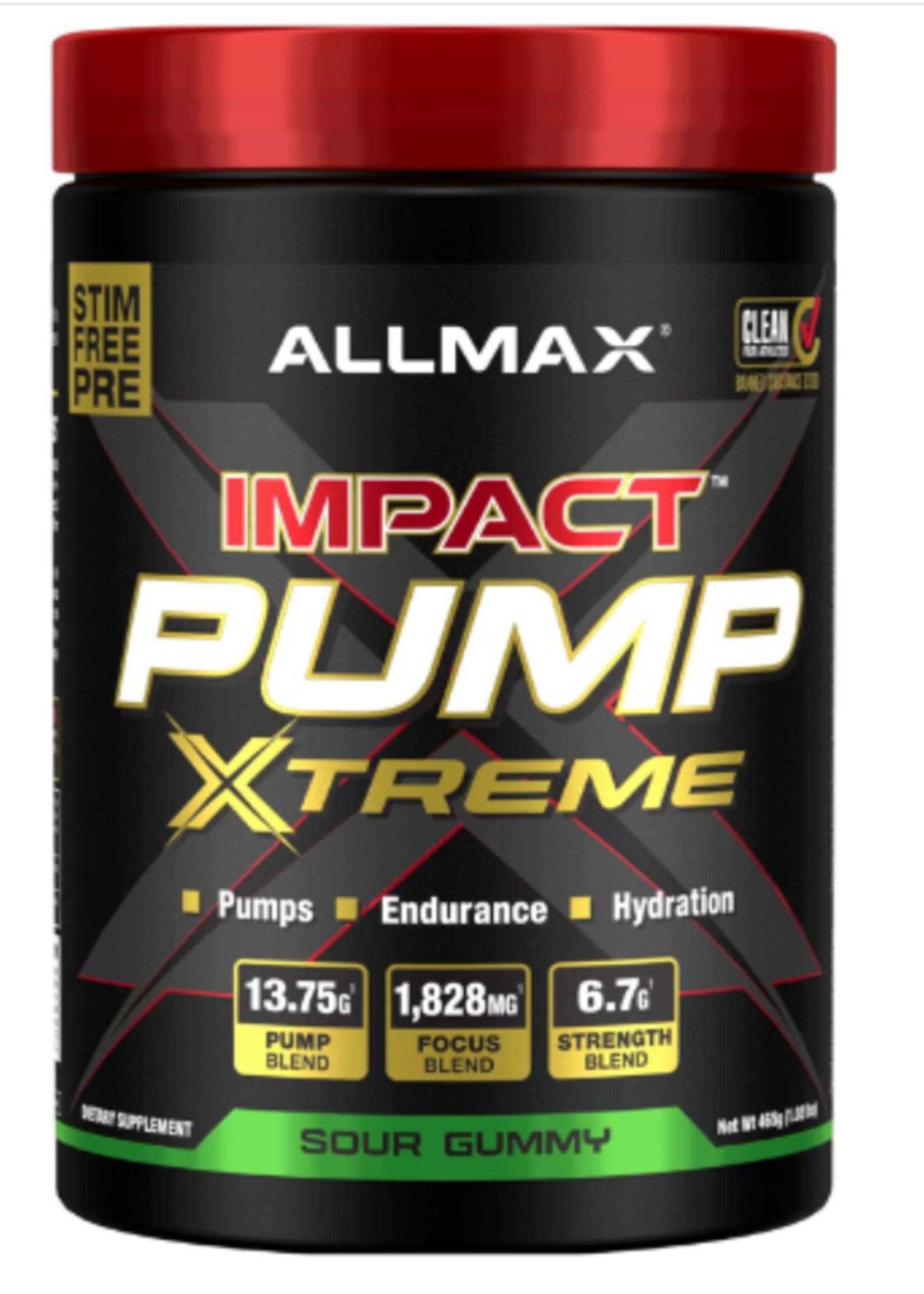 ALLMAX PUMP IMPACT ALLMAX STIM FREE (GLYCEROL)