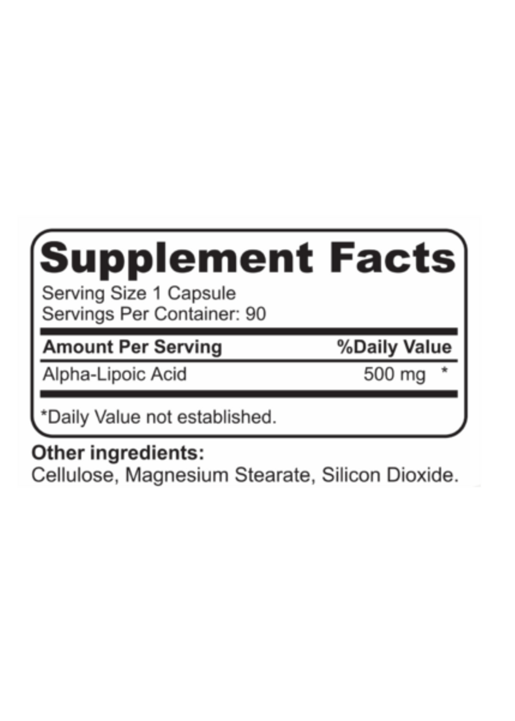 PURE NUTRITION ALPHA LIPOIC PURE NUTRITION 90 CAP