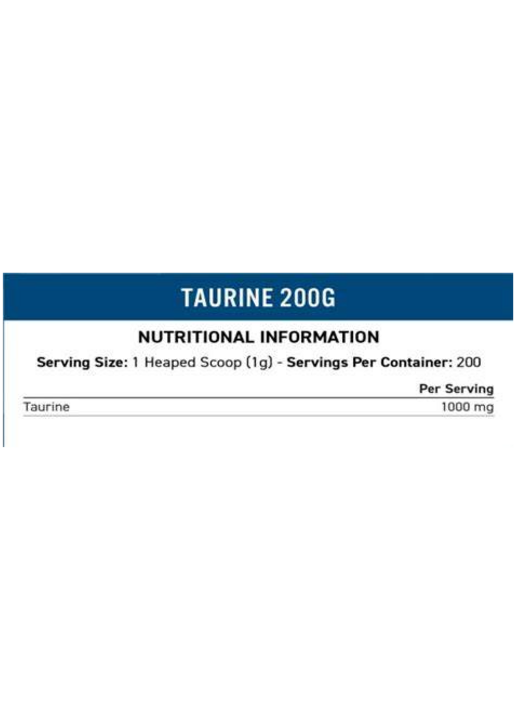 APPLIED NUTRITION TAURINE APPLIED NUTRITION 200 SERV