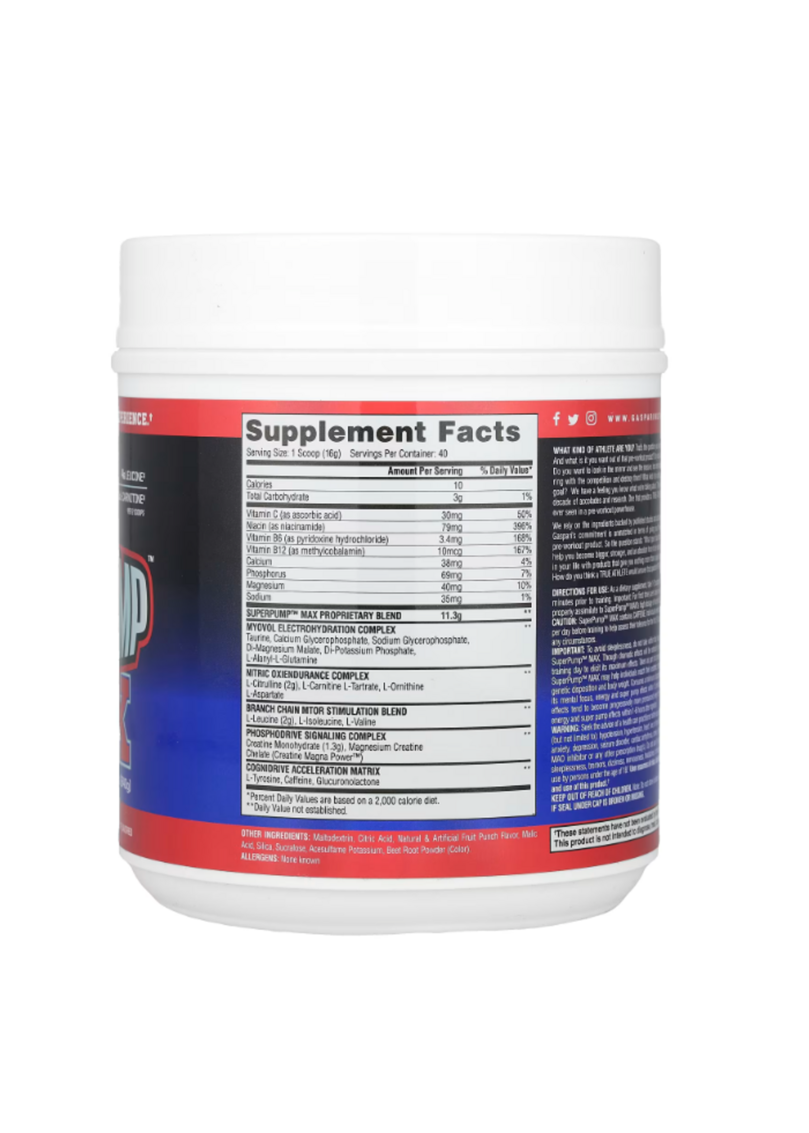 GASPARI NUTRITION SUPER PUMP MAX