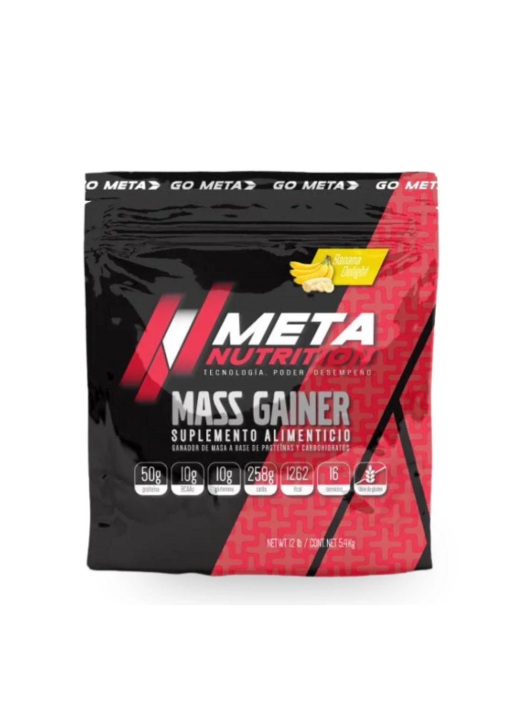 META NUTRITION MASS GAINER (meta nutrition) 12 LB 16 SERV