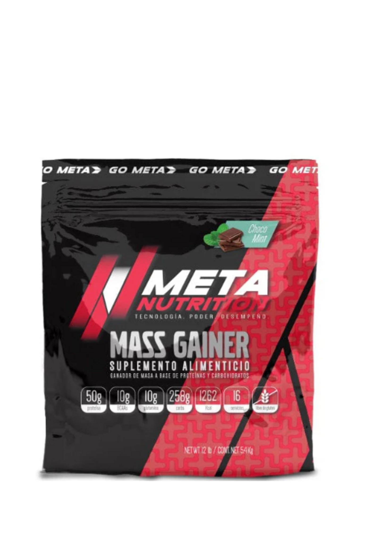 META NUTRITION MASS GAINER (meta nutrition) 12 LB 16 SERV
