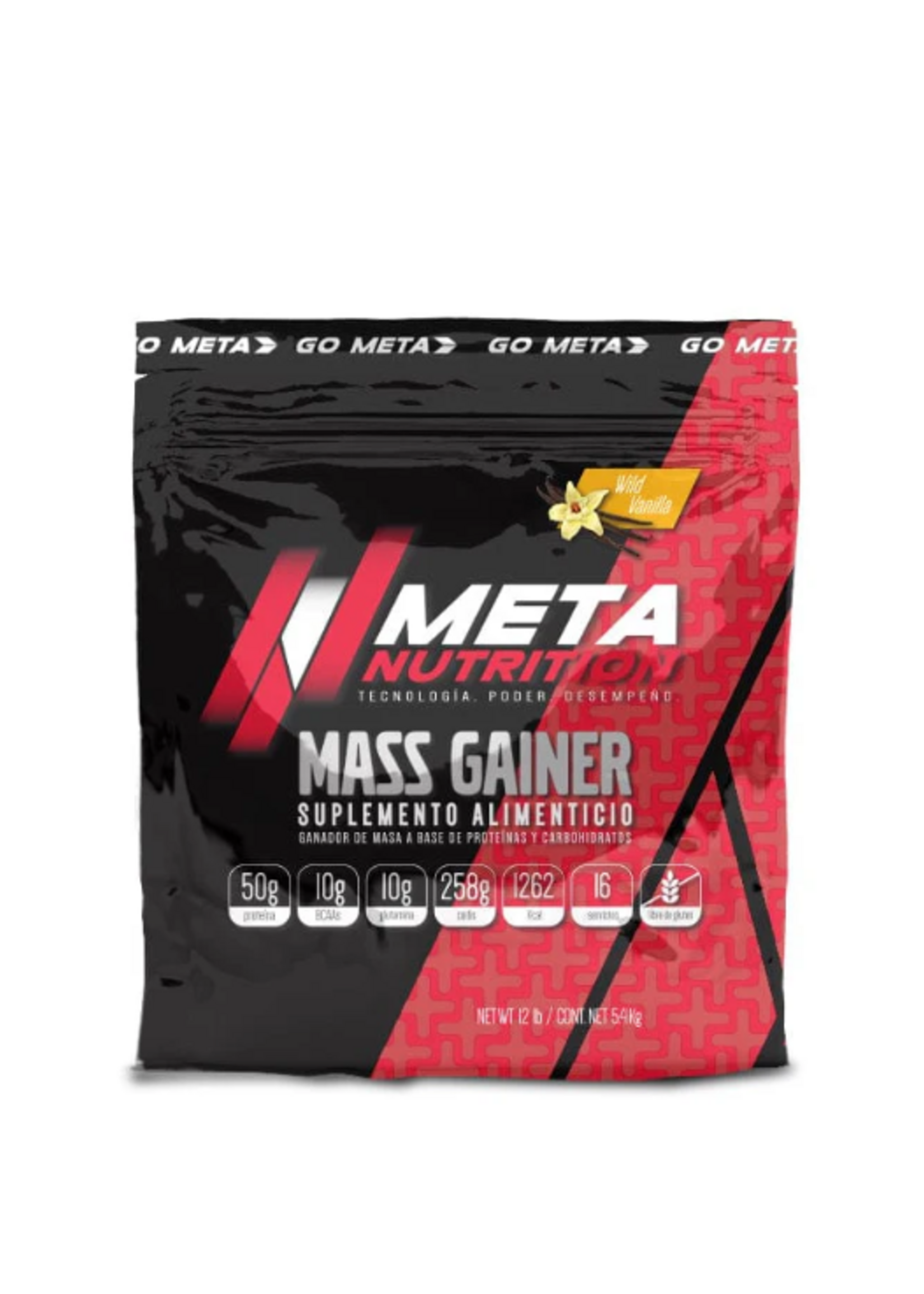 META NUTRITION MASS GAINER (meta nutrition) 12 LB 16 SERV