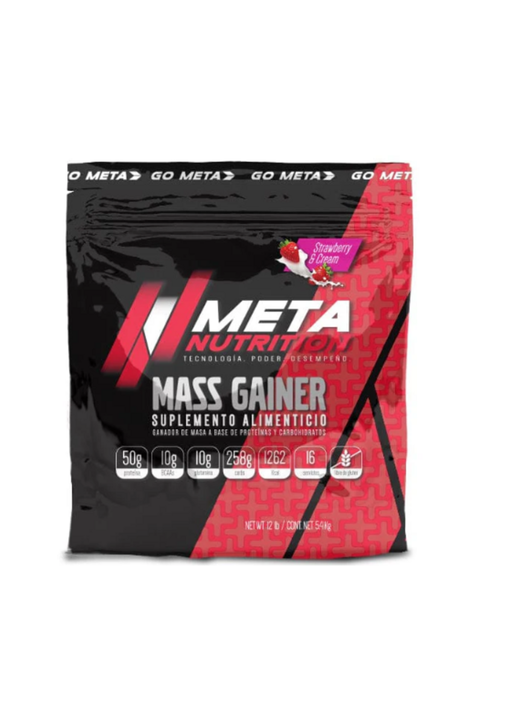 META NUTRITION MASS GAINER (meta nutrition) 12 LB 16 SERV