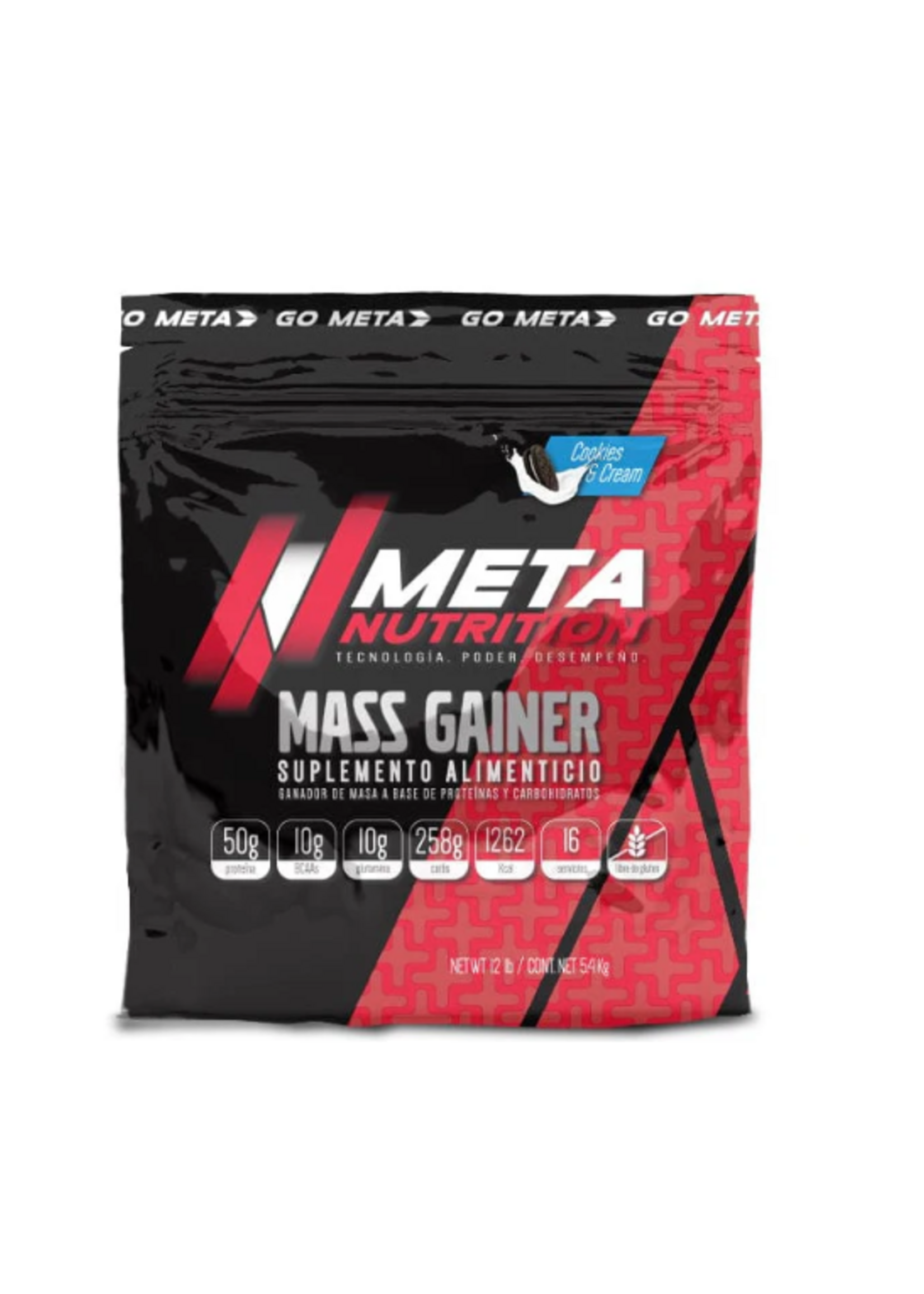 META NUTRITION MASS GAINER (meta nutrition) 12 LB 16 SERV