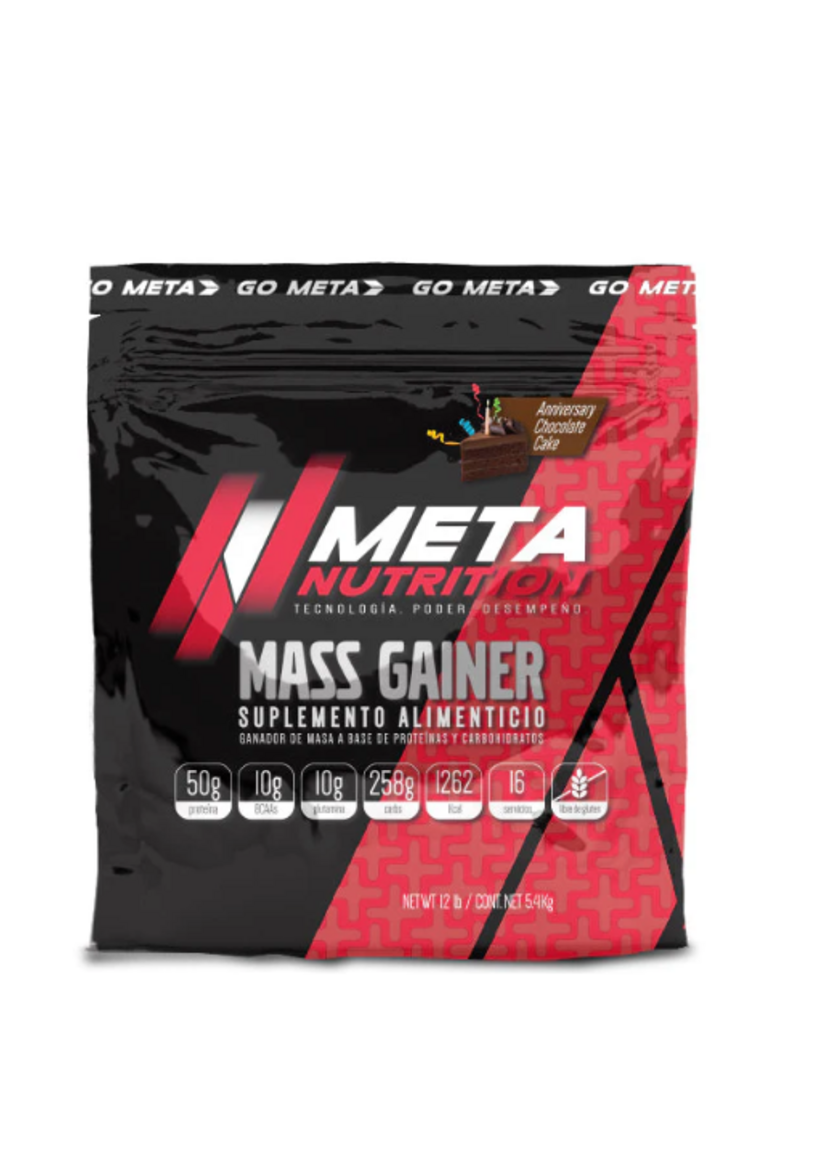 META NUTRITION MASS GAINER (meta nutrition) 12 LB 16 SERV
