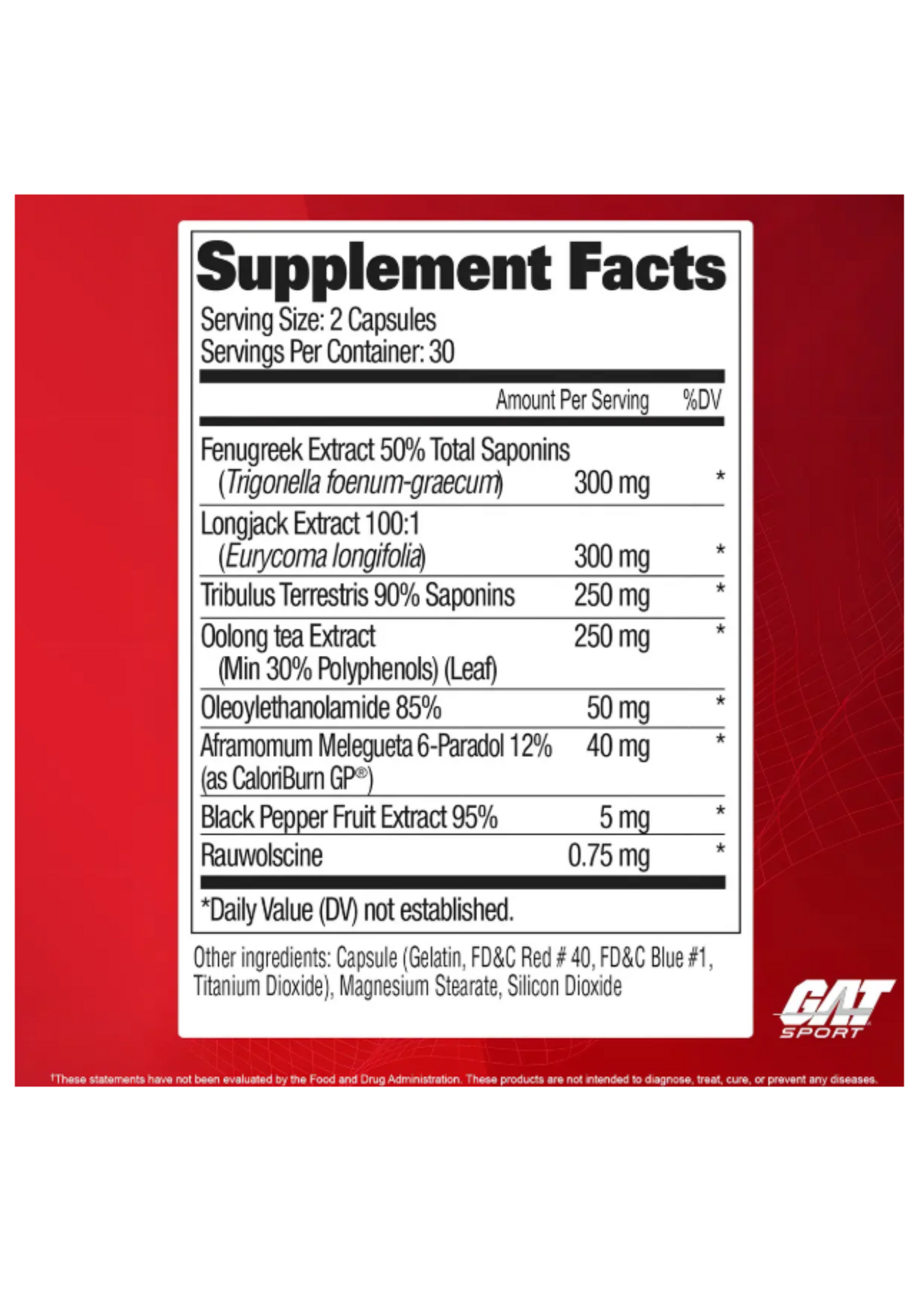 GAT TESTROL FIRE GAT 60 CAP