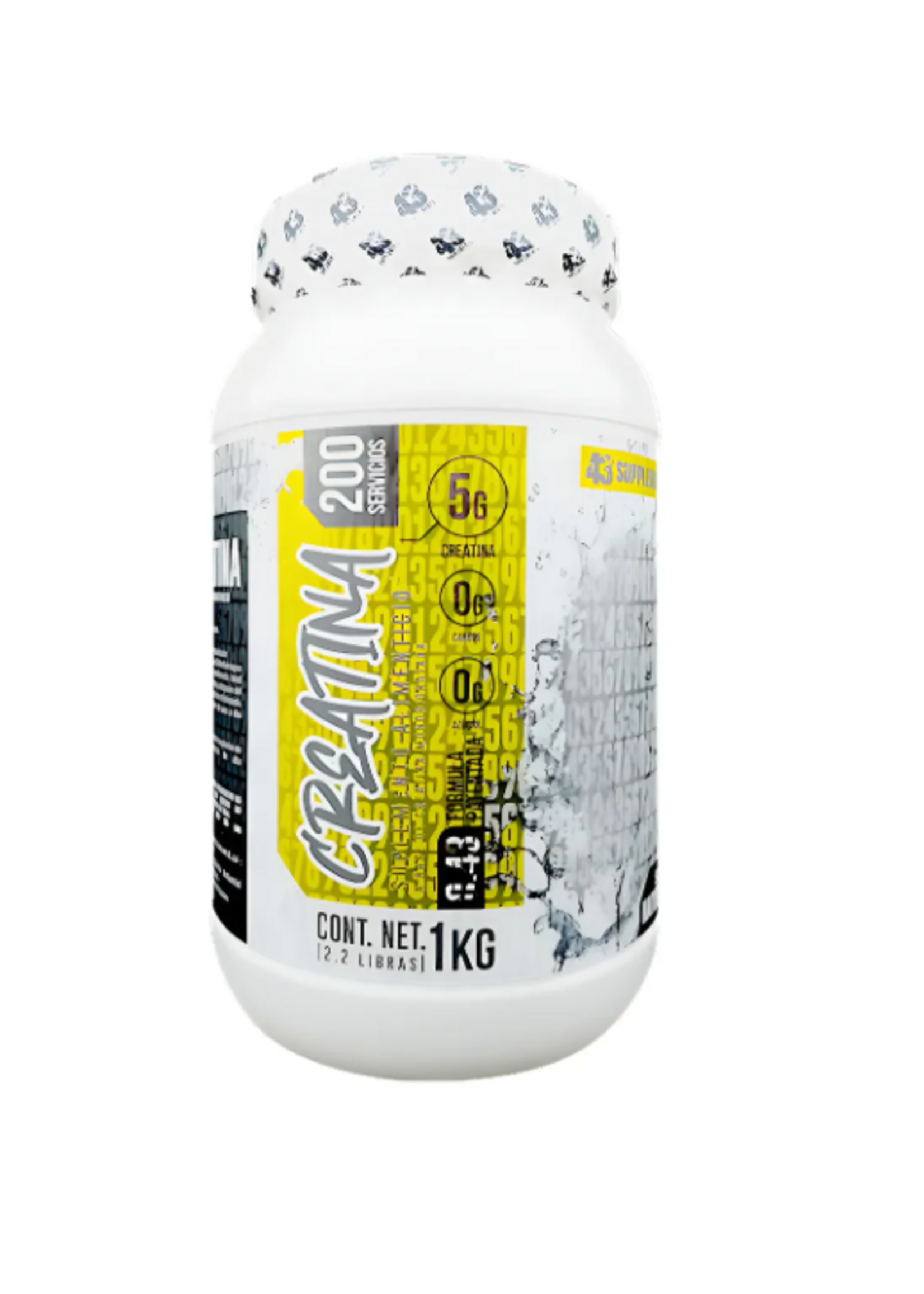43 CREATINA 43 200 SERV BOTE 2.2 LB