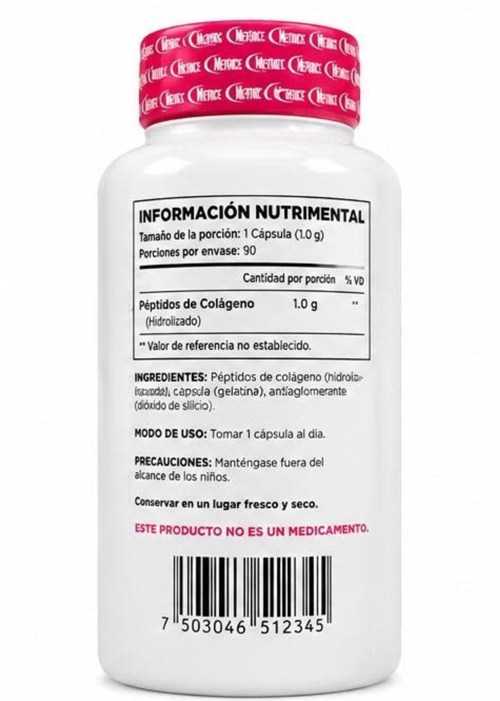 METFORCE PEPTIDOS DE COLAGENO (PEPTONAS) METFORCE 90 CAP