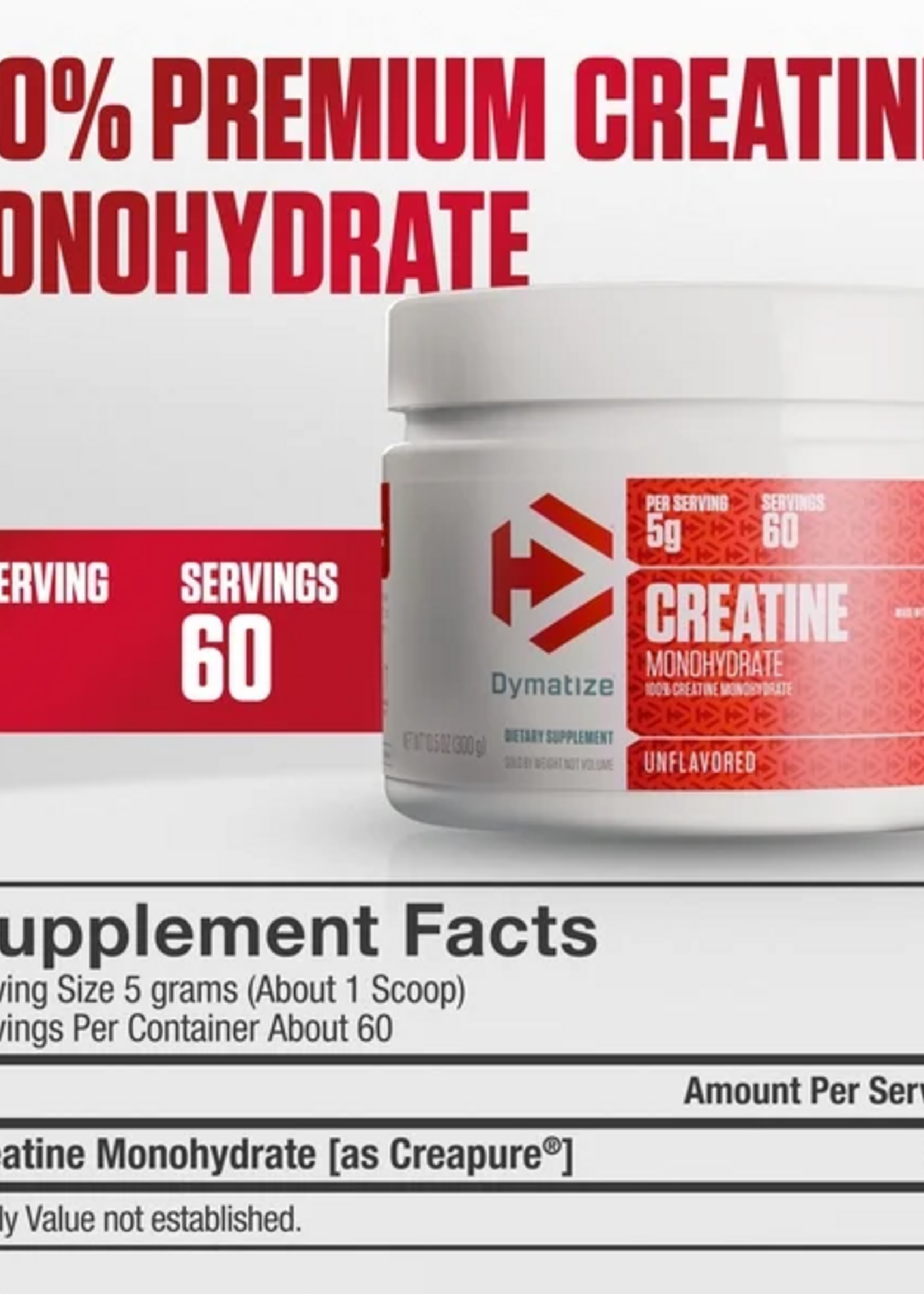 DYMATIZE CREATINA DYMATIZE 60 SERV (creapure)