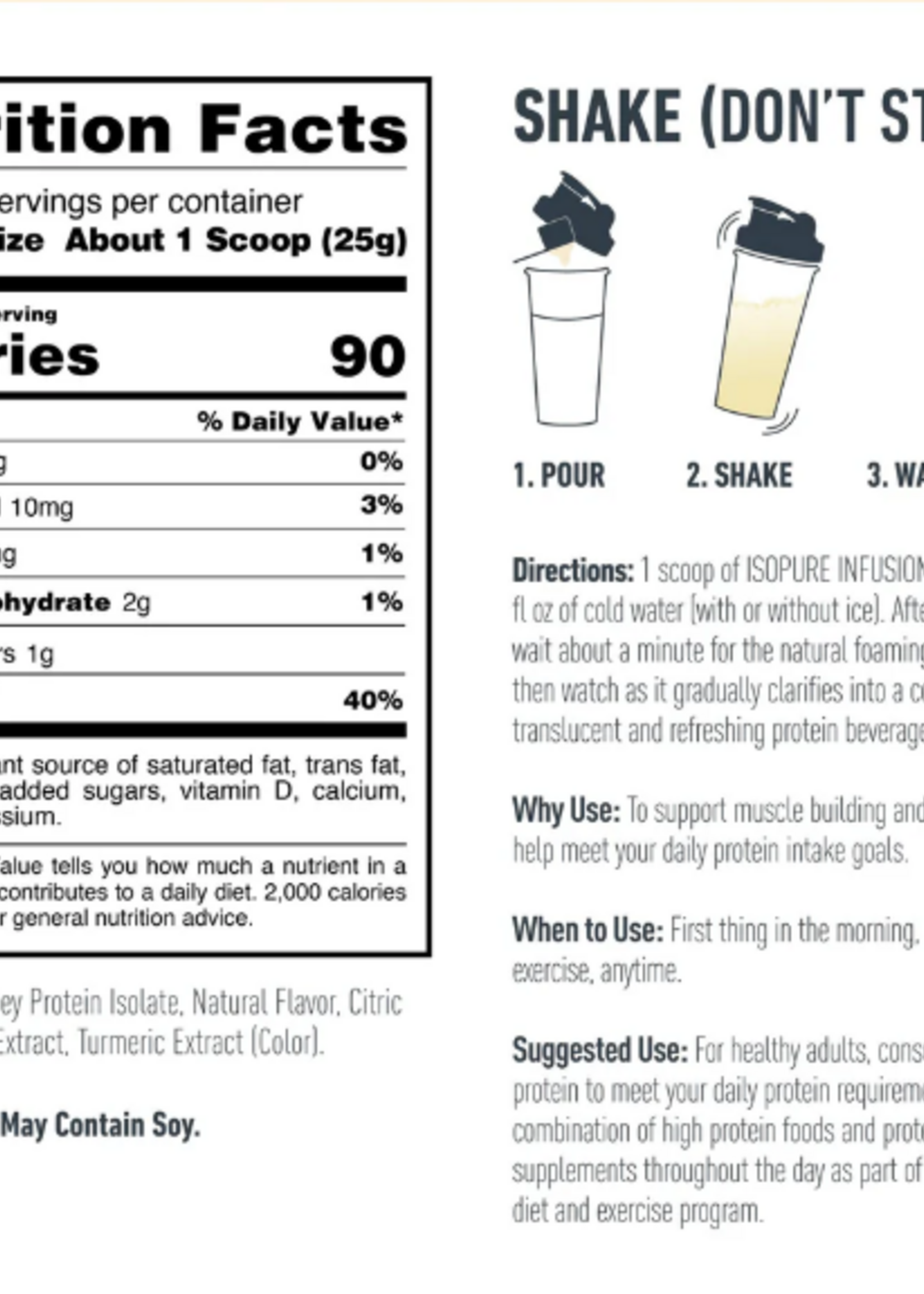 NATURA BEST ISOPURE INFUSION *CLEAR*