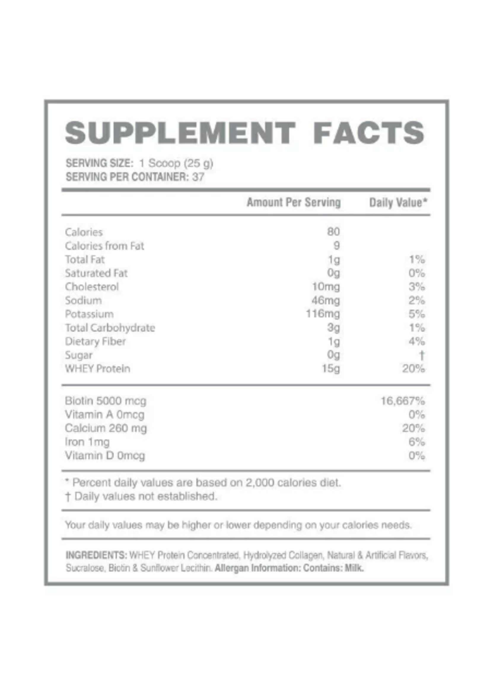 LANDERLAND WOMENS PROTEIN BIOTIN + COLLAGEN LANDER