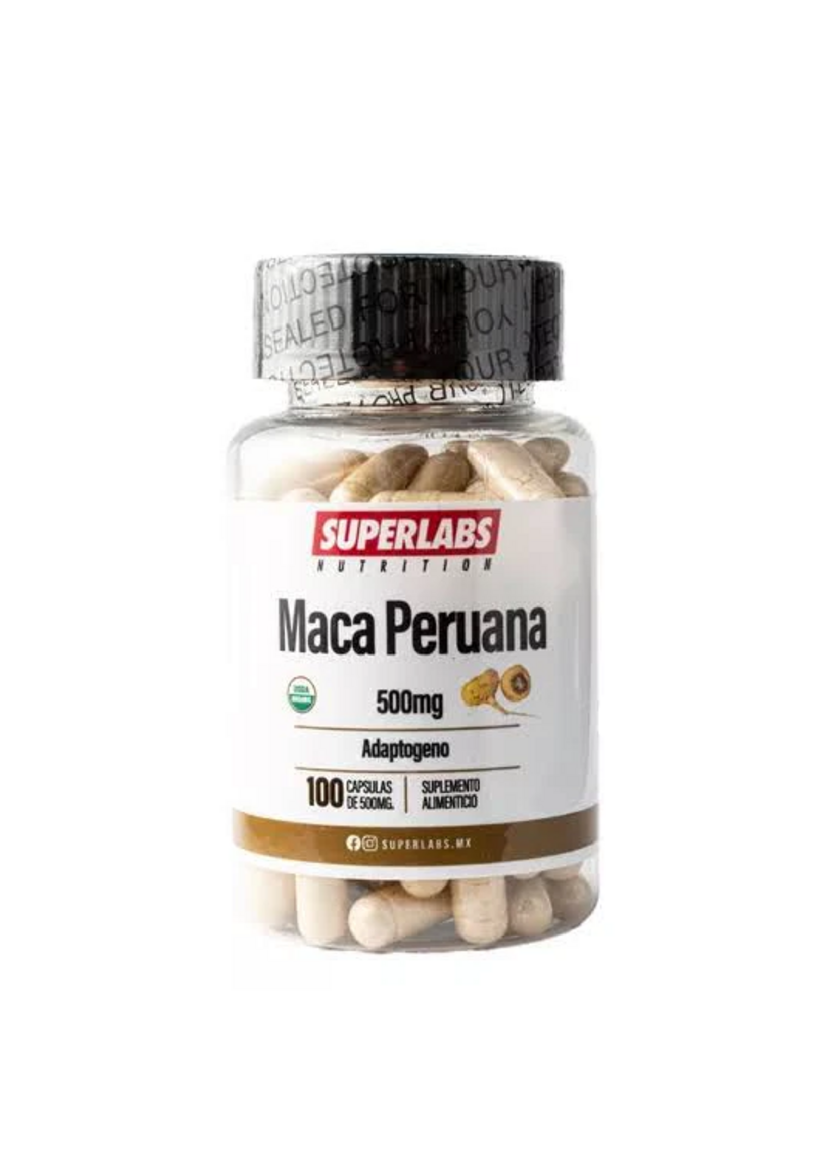 SUPERLABS NUTRITION MACA PERUANA SUPERLABS 500 MG 100 CAP