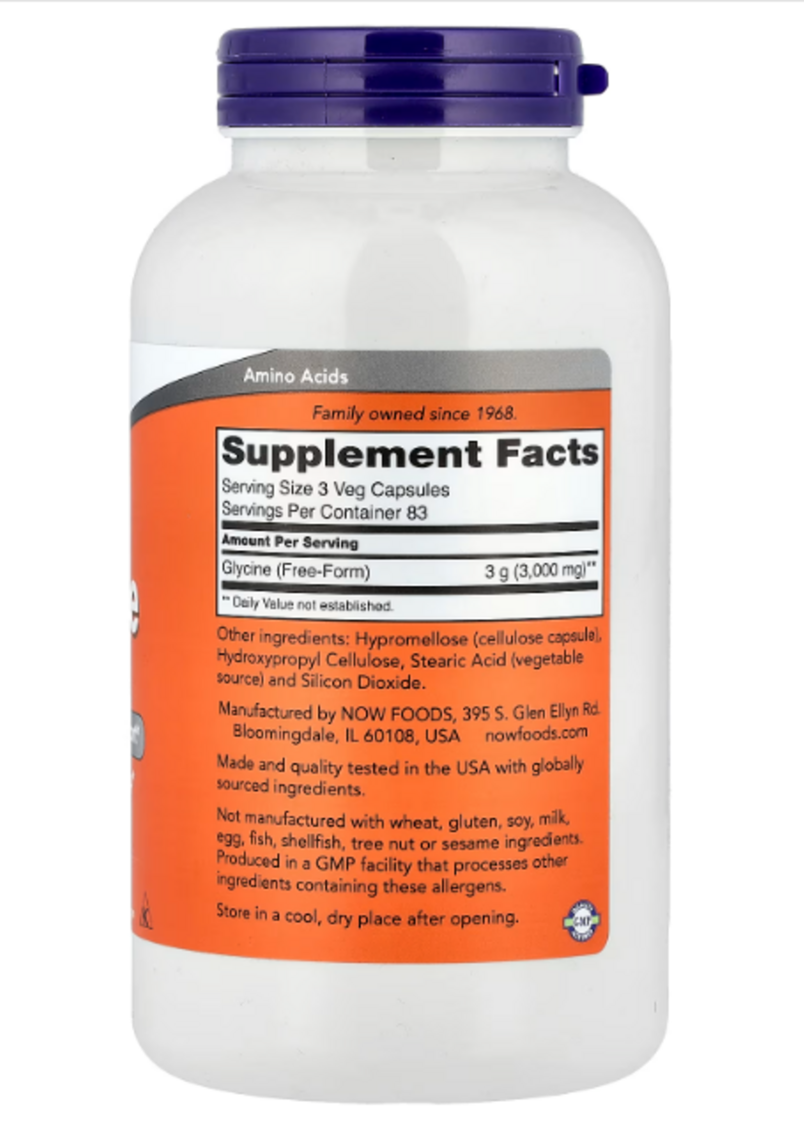 NOW GLYCINE NOW 1000 MG 100 CAP