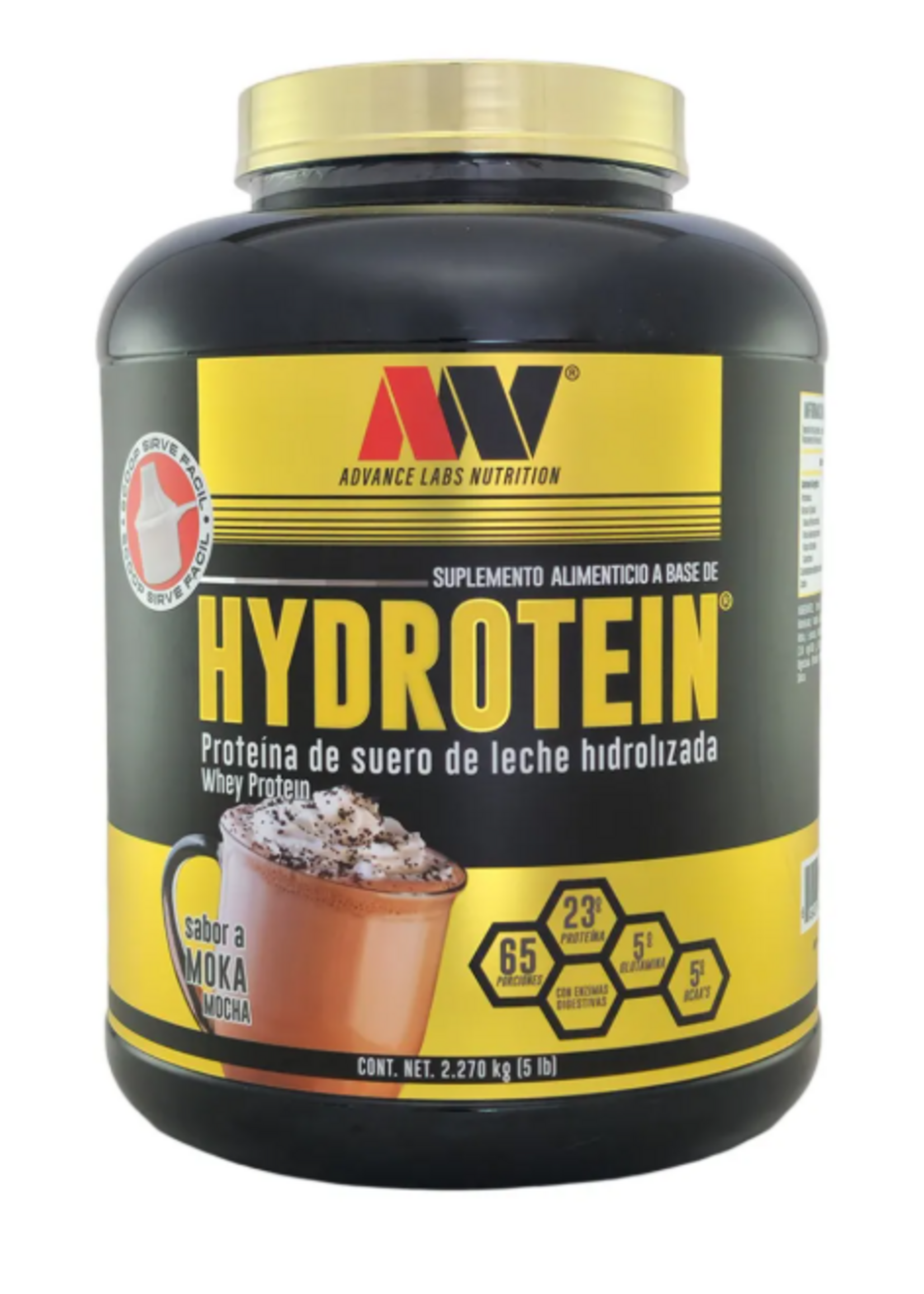 ADVANCE NUTRITION HYDROTEIN TAPA DORADA