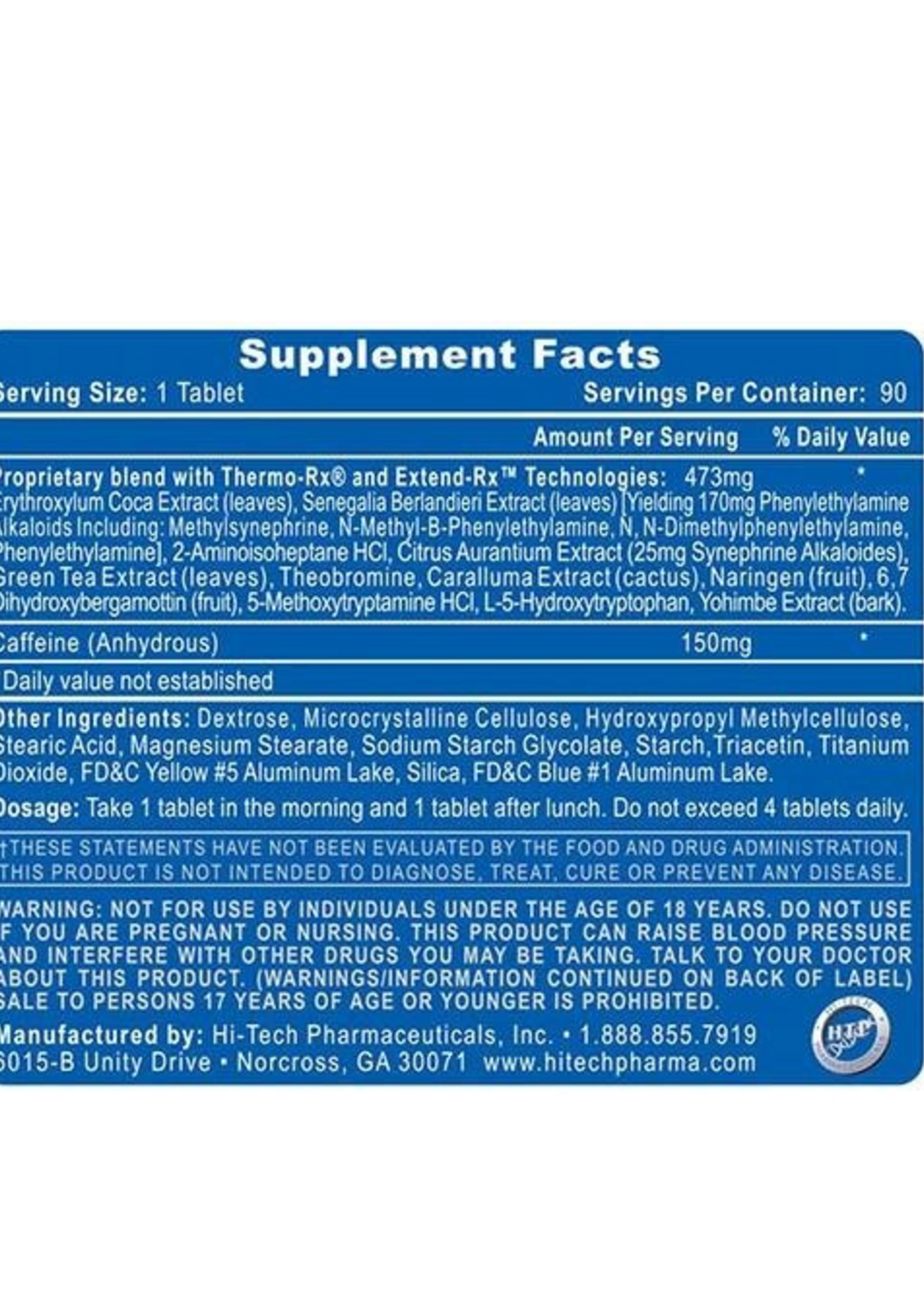 HTP LIPODRENE ELITE 90 CAP