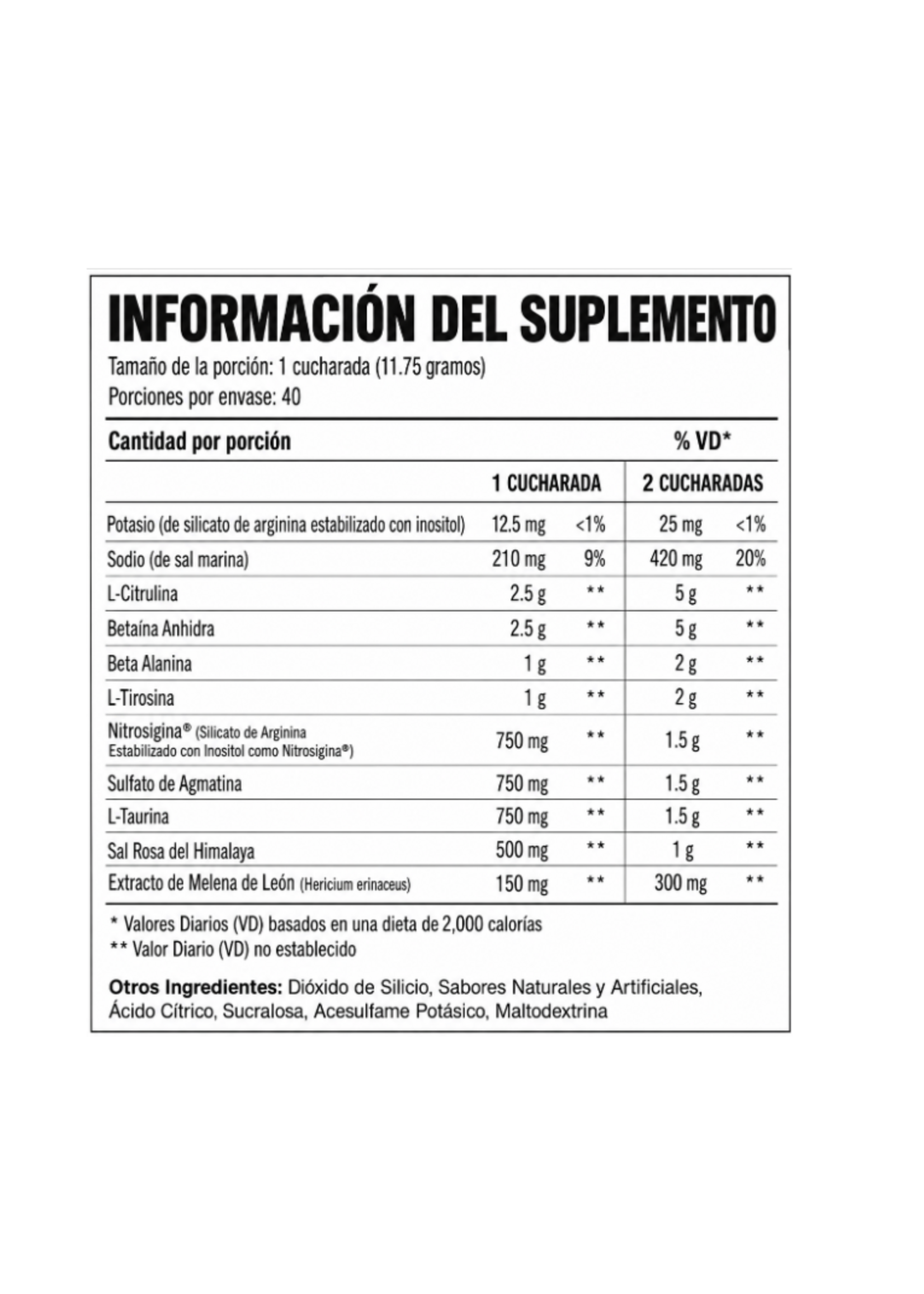 RAW RAW PUMP NON STIM