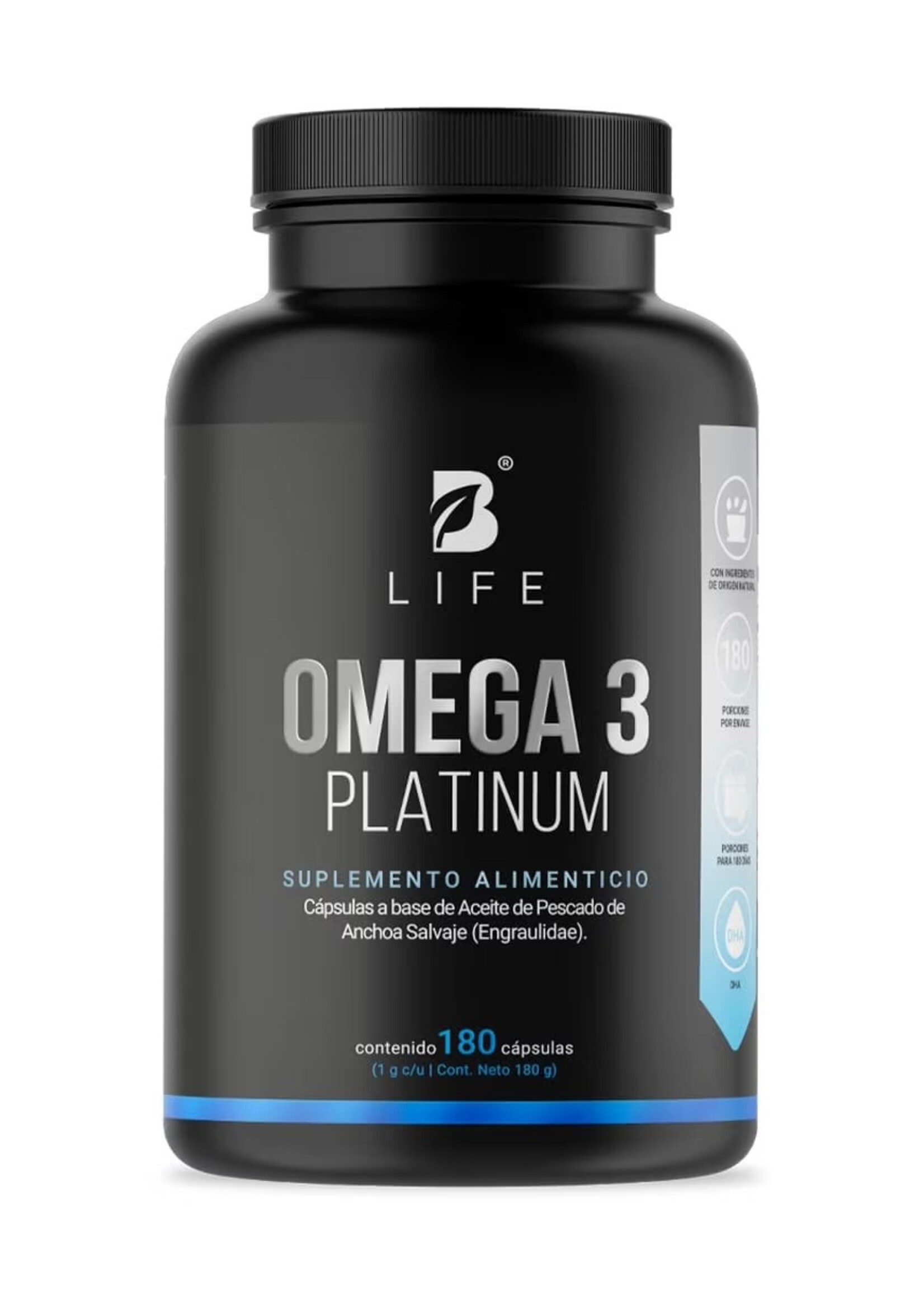 B LIFE OMEGA 3 PLATINUM B LIFE 1000 MG 180 CAP