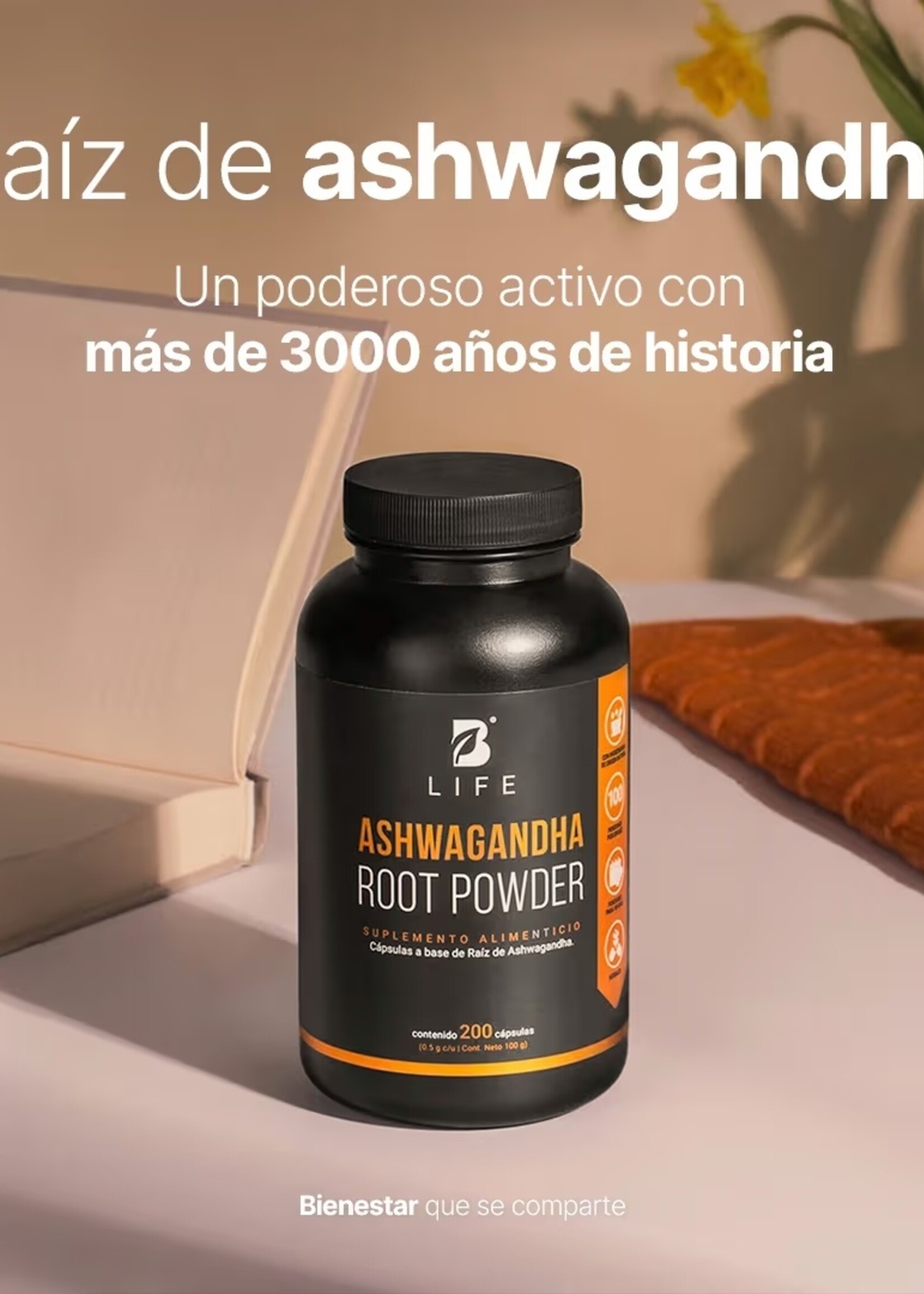 B LIFE ASHWAGANDA B LIFE 500 MG 200 CAP