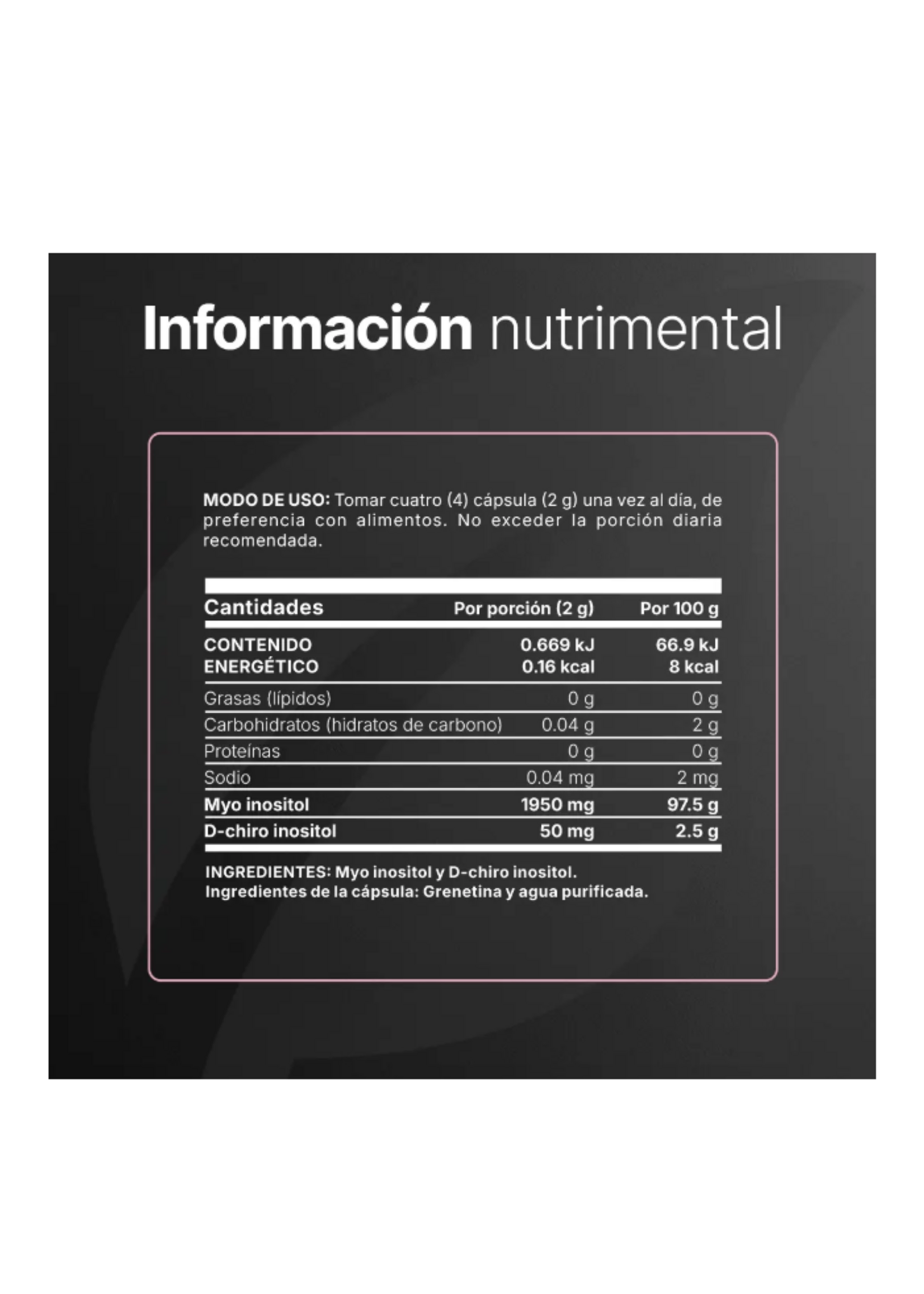 B LIFE MYO & D - CHIRO INOSITOL B LIFE 500 MG 240 CAP