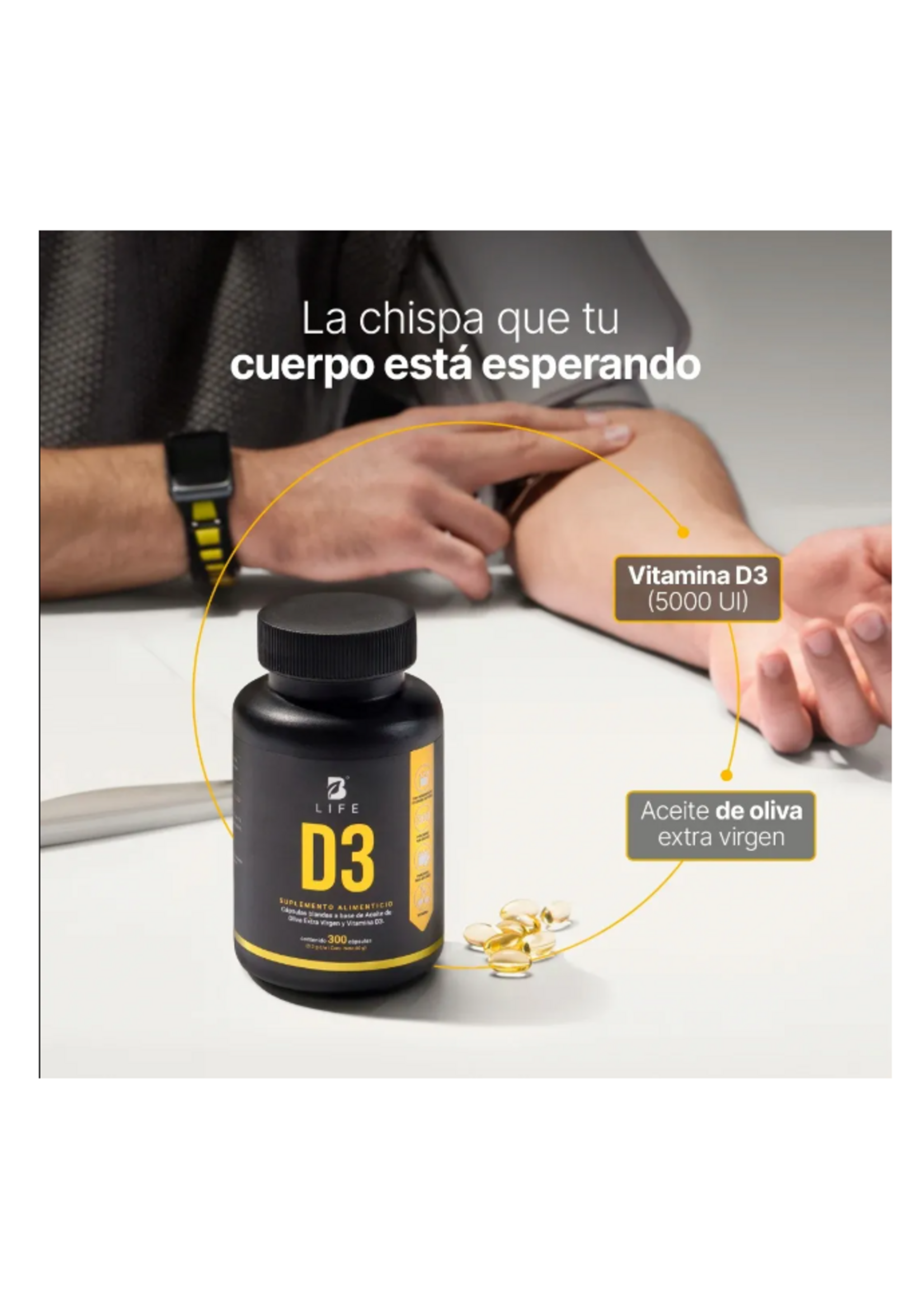 B LIFE VITAMINA D3 B LIFE 125 MG 300 CAP