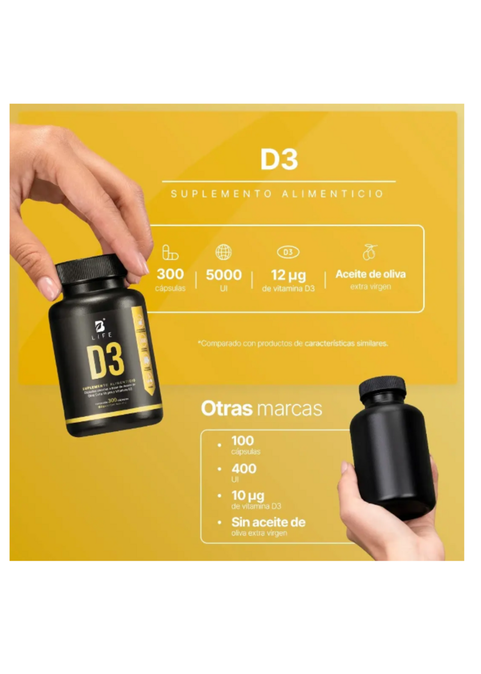 B LIFE VITAMINA D3 B LIFE 125 MG 300 CAP
