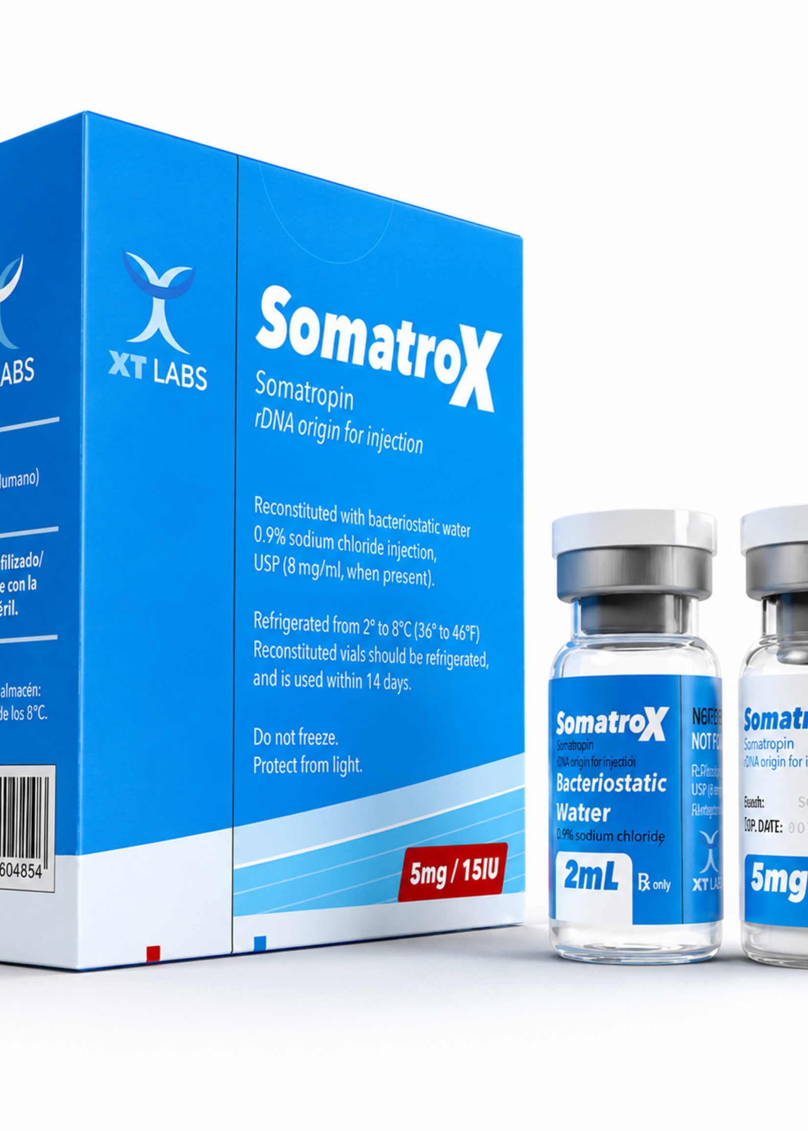 XT LABS SOMATROX (SOMATROPINA) 5 MG 15 IU XT