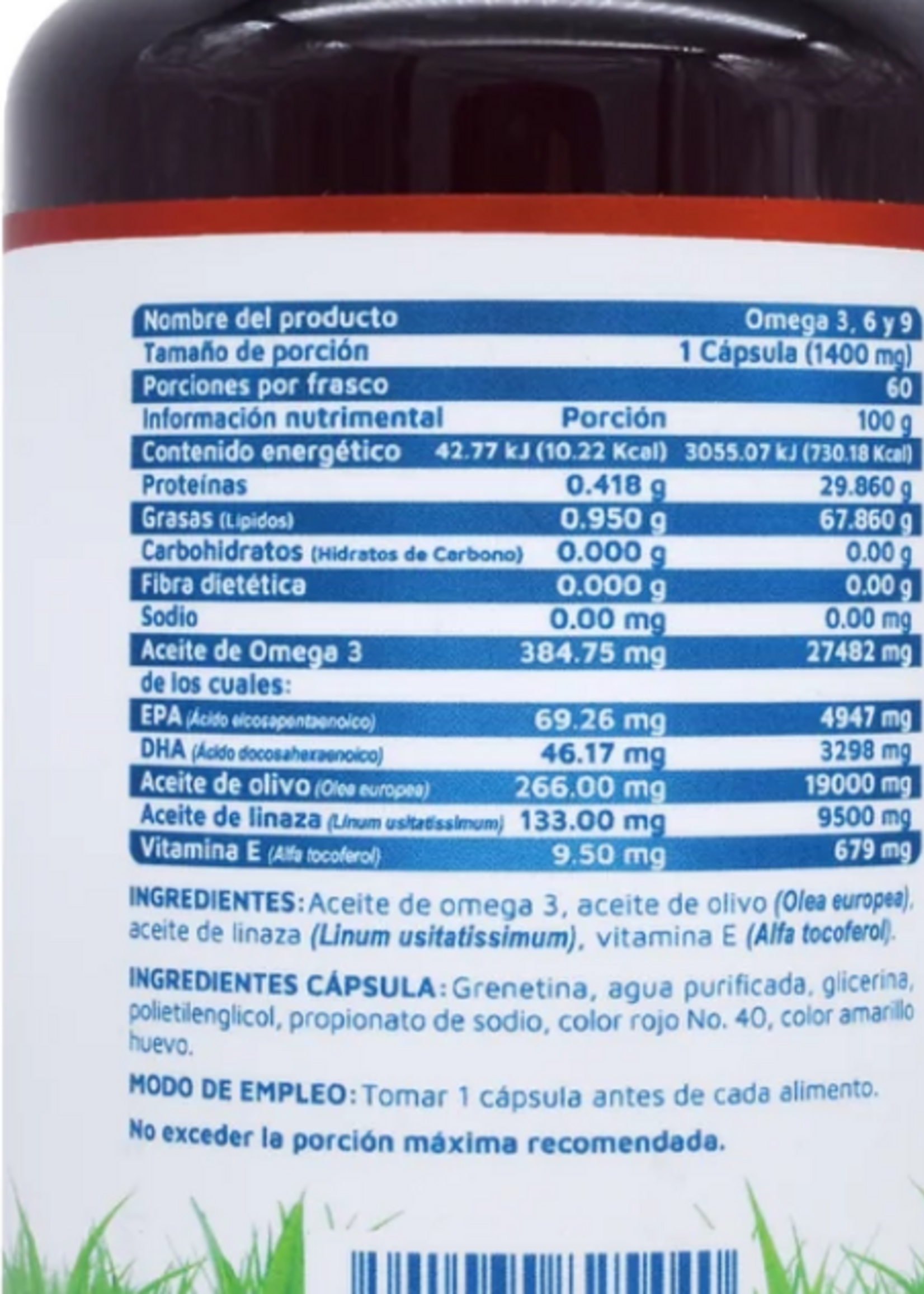 VIDANAT OMEGA 3, 6 Y 9 VIDANAT 60 CAP