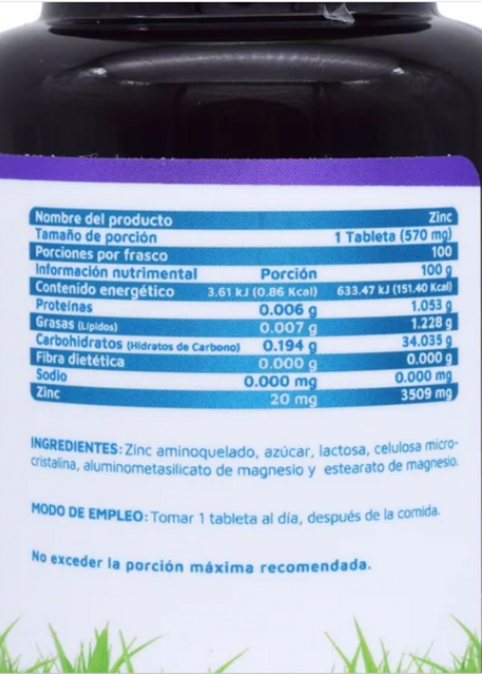 VIDANAT ZINC VIDANAT 100 TAB