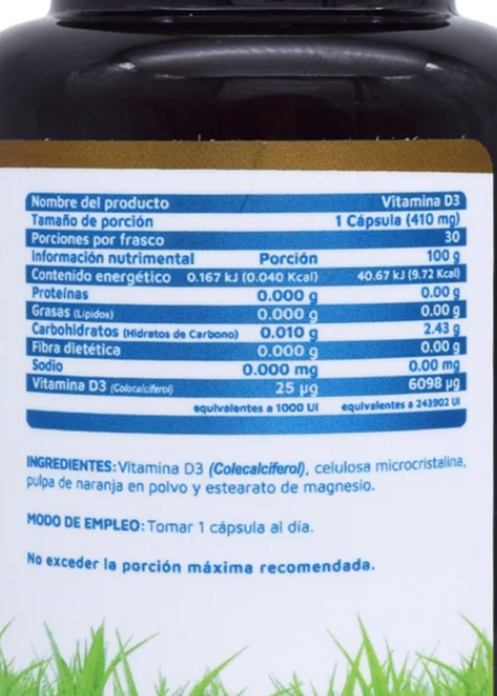 VIDANAT VITAMINA D3 VIDANAT 30 CAP