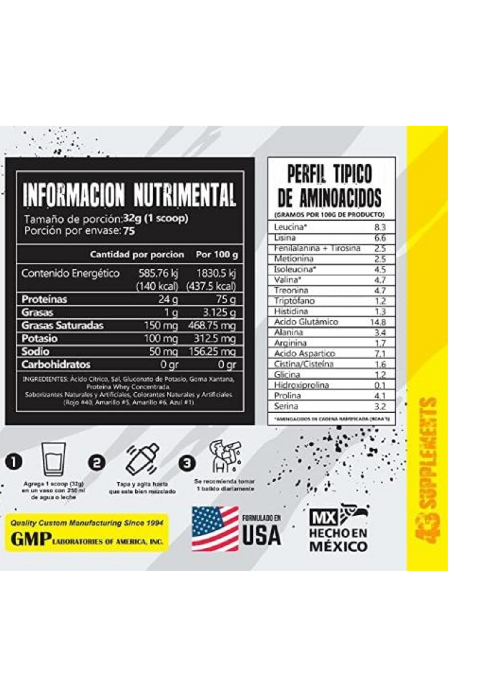 43 ZERO PROTEIN MICRONIZED 43 -
