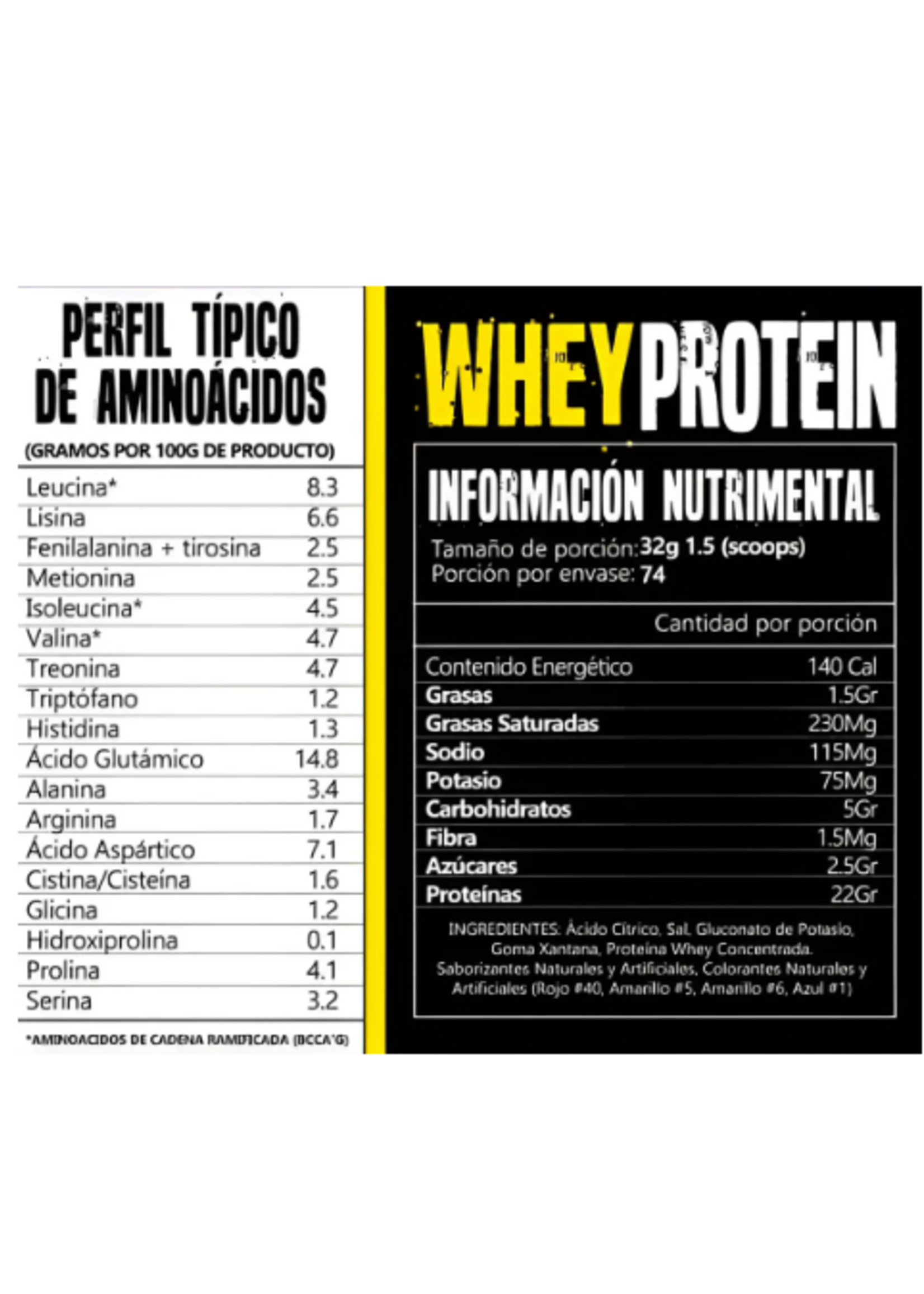 43 COSTAL 43 WHEY PROTEIN