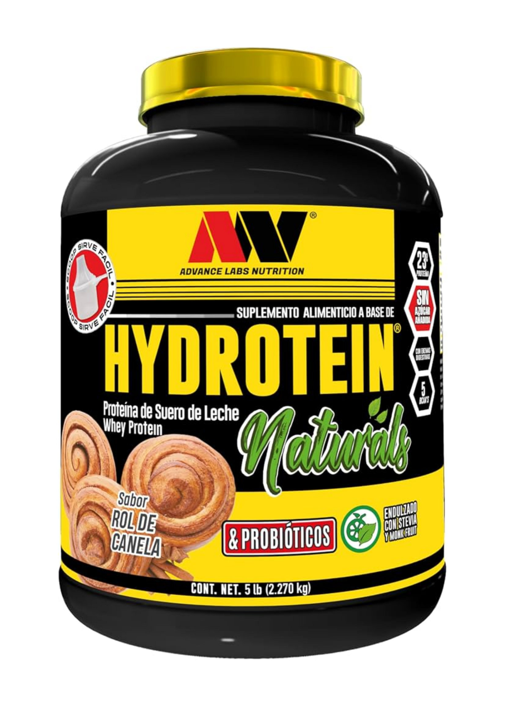 ADVANCE NUTRITION HYDROTEIN NATURALS & PROBIOTICOS(SIN AZUCAR PARA DIABETICOS)