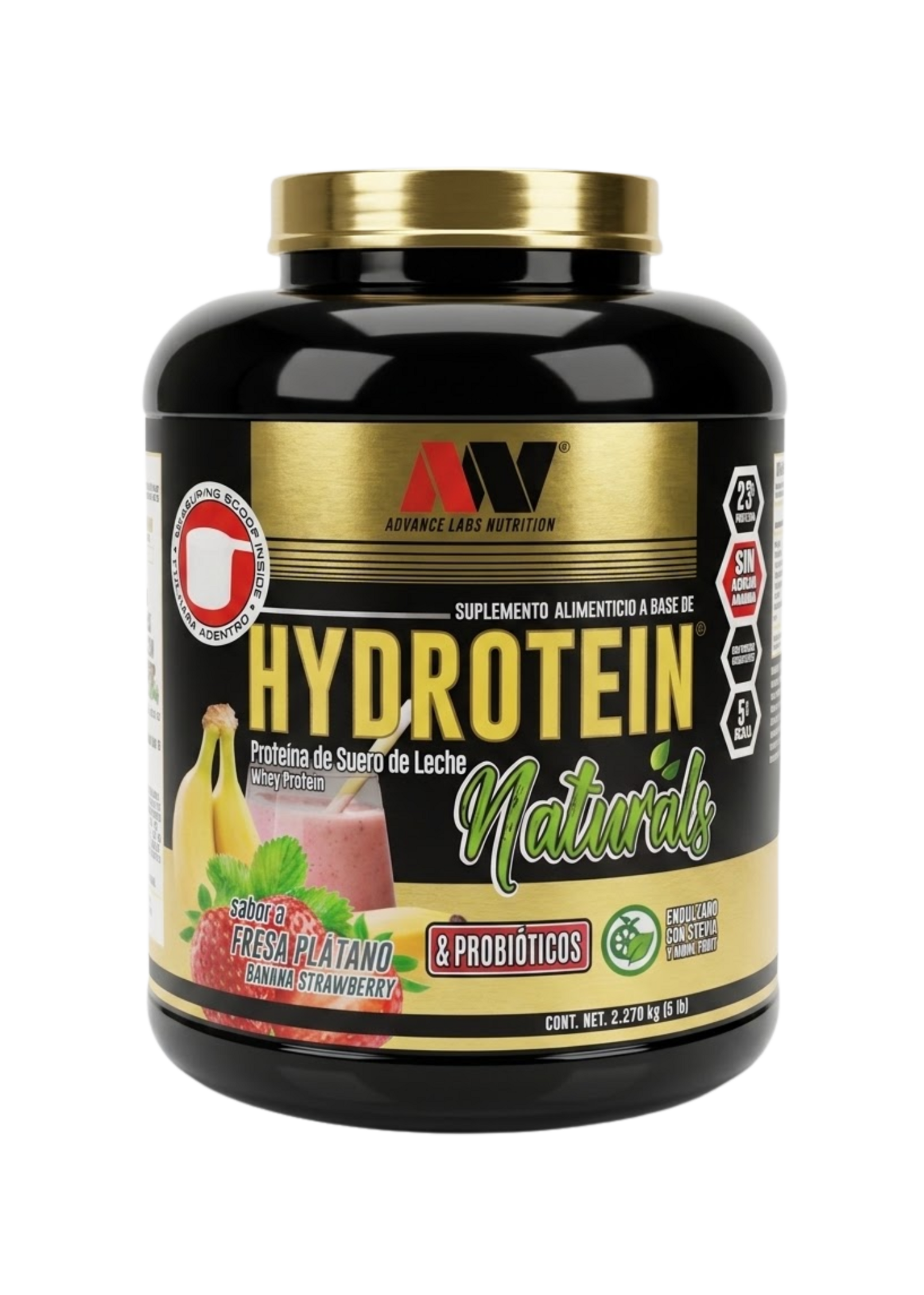 ADVANCE NUTRITION HYDROTEIN NATURALS & PROBIOTICOS(SIN AZUCAR PARA DIABETICOS)