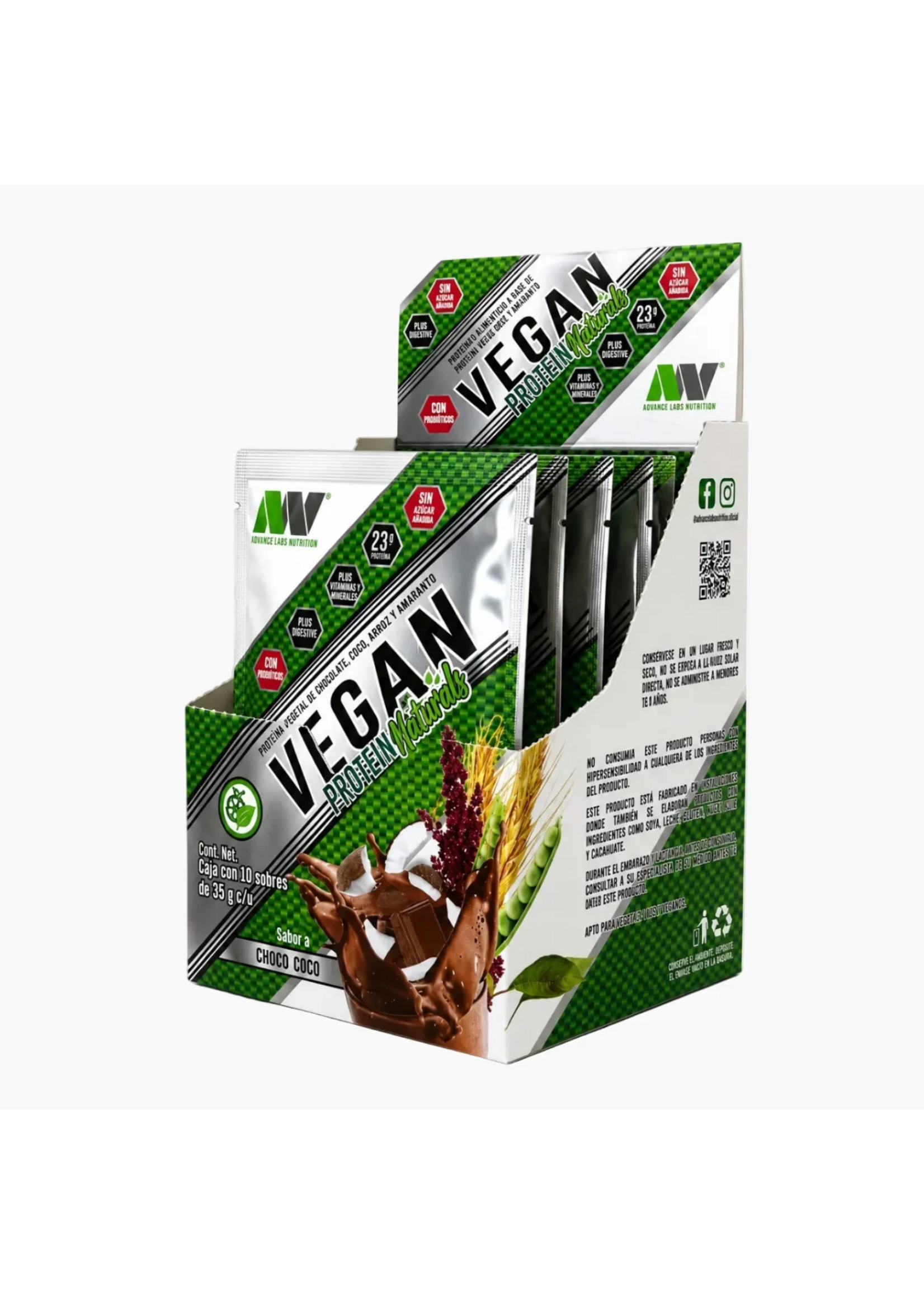 ADVANCE NUTRITION MUESTRA VEGAN HYDROTEIN NATURALS