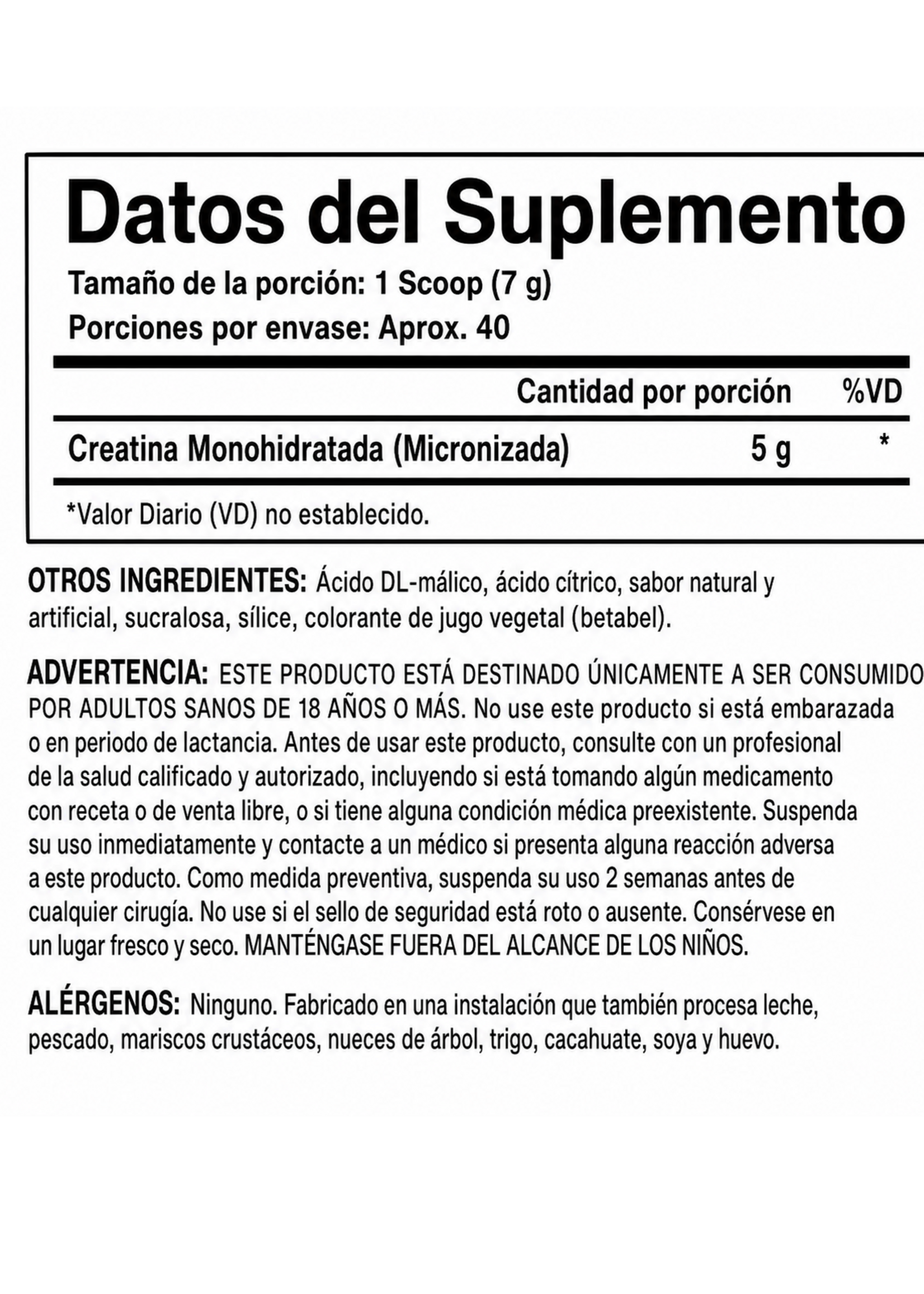 EVOGEN CREATINA EVOGEN 40 SERV
