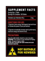 DARK MATTER YOHIMBINE 666 100 TAB DARK MATTER