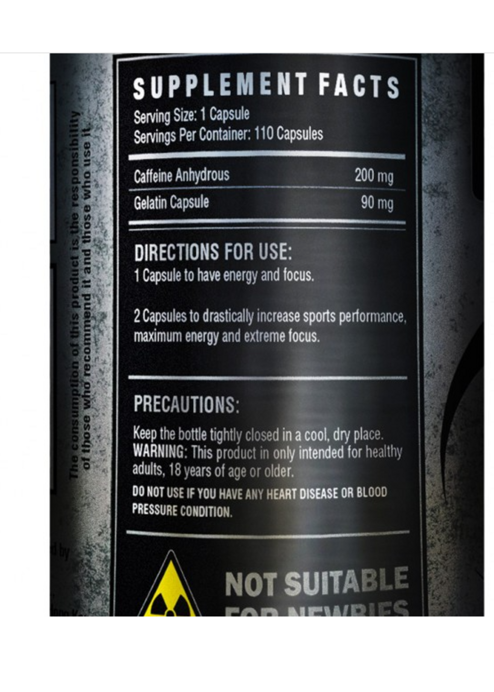 DARK MATTER CAFFEINA XTREME 110 CAP DARK MATTER