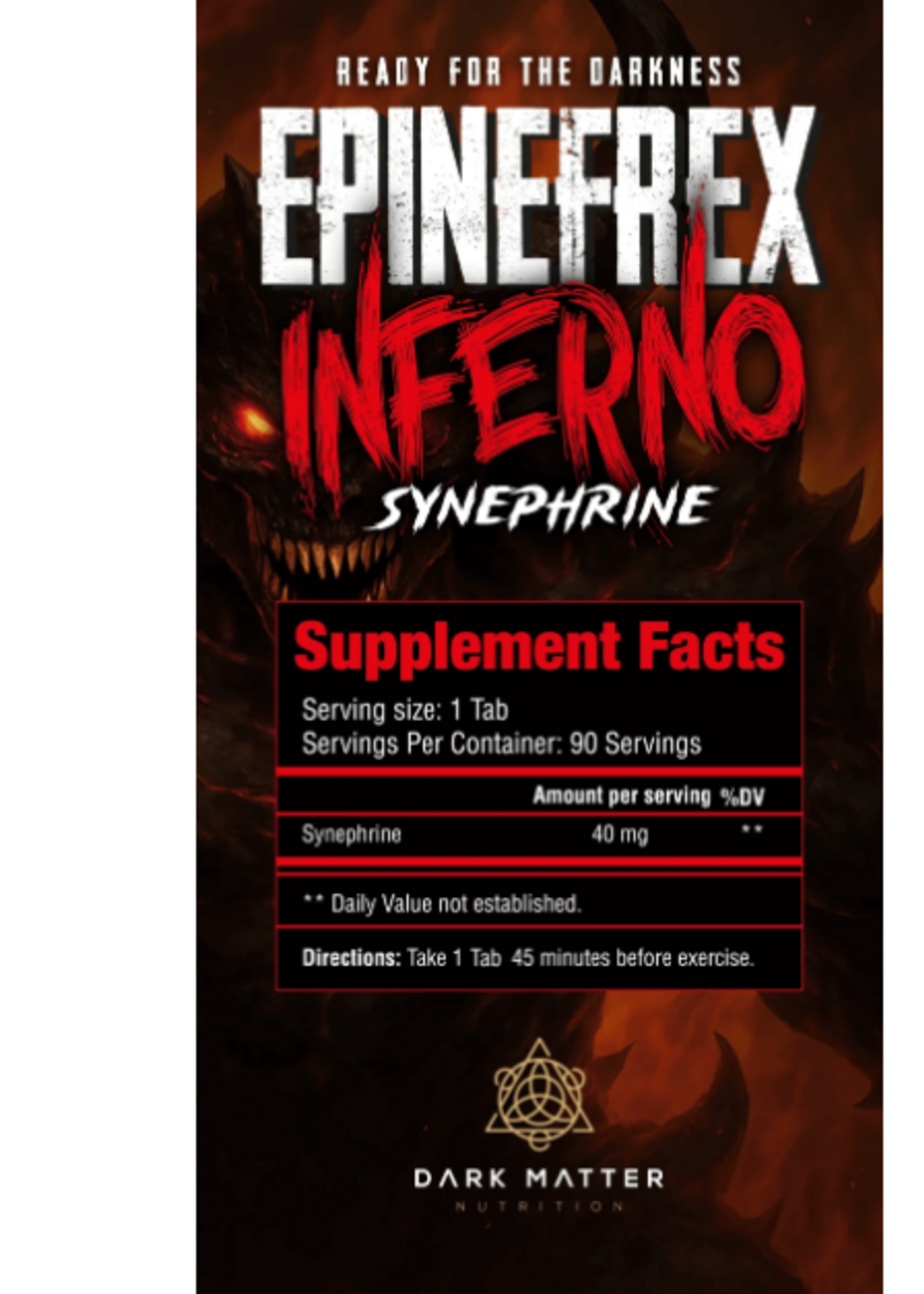 DARK MATTER SINEFRINA EPHINEFREX INFERNO 90TAB 40MG DARK MATTER