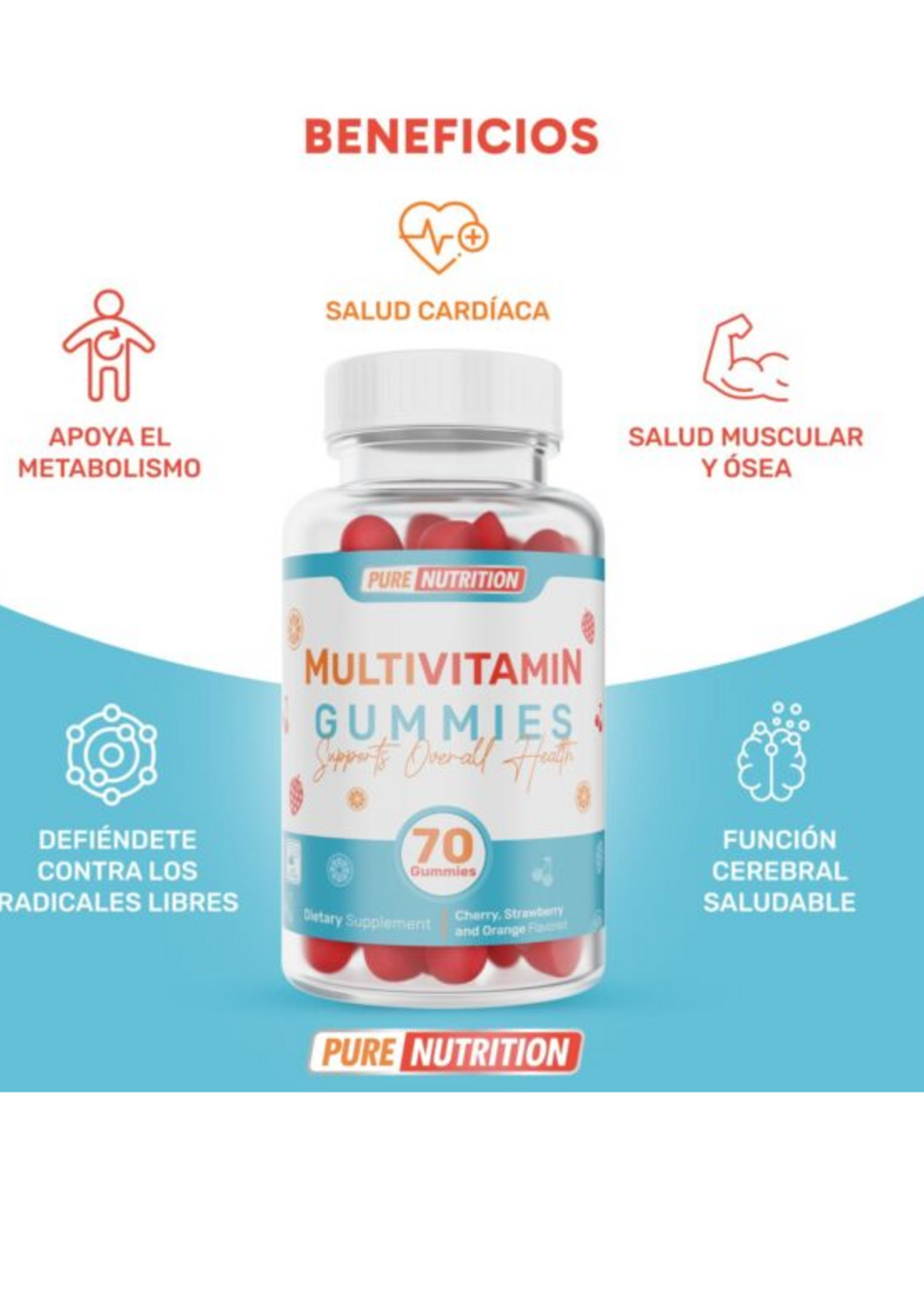 PURE NUTRITION MULTIVITAMIN 70 GUMMIES PURE NUTRITION