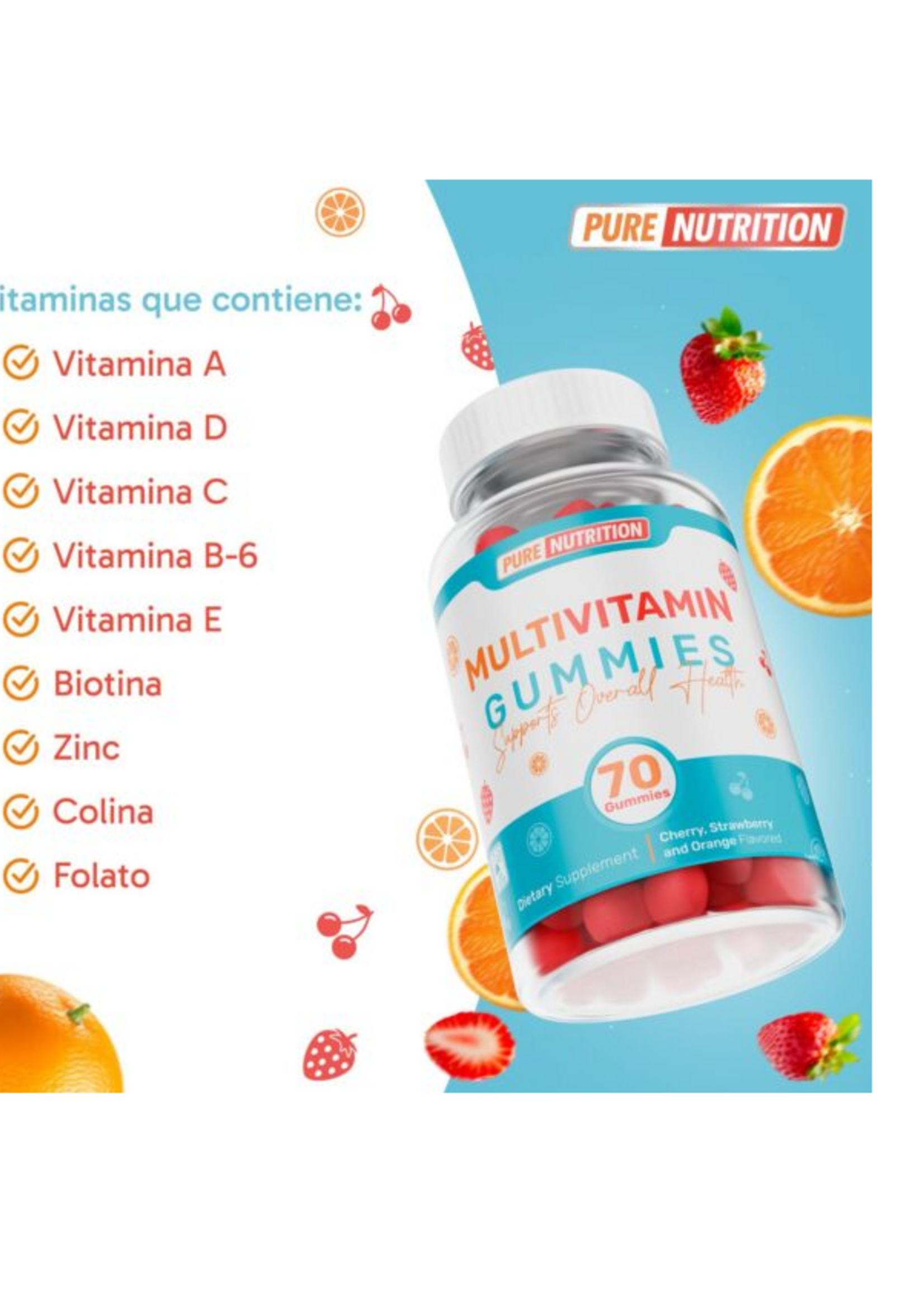 PURE NUTRITION MULTIVITAMIN 70 GUMMIES PURE NUTRITION