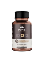 PURE NUTRACEUTICALS VITAMINA D3 + K2 90 TABLETAS CHERRY PURE NUTRACEUTICALS