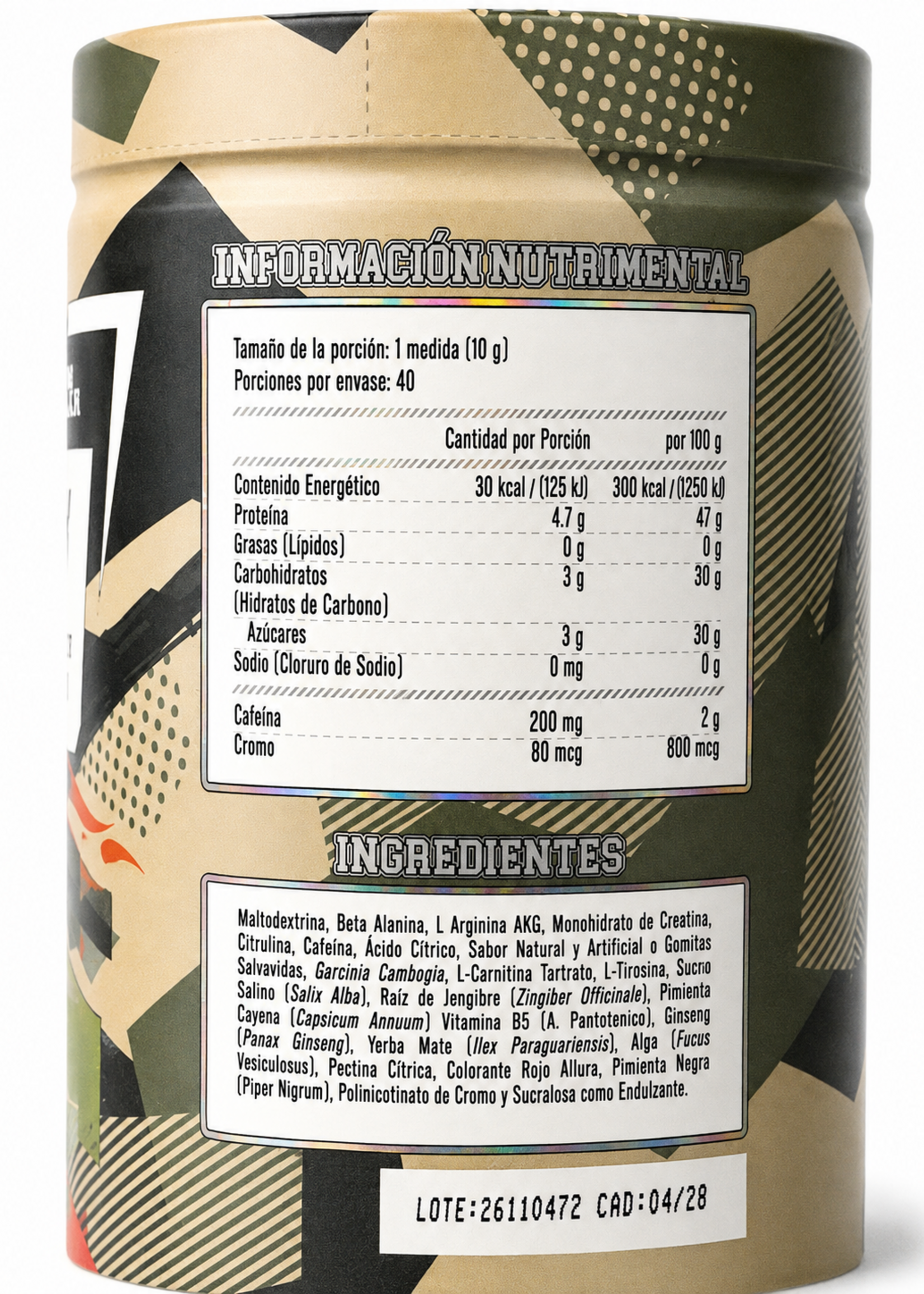ARMY NUTRTION AK47 RIPPER ARMY 40 SERV SANDIA